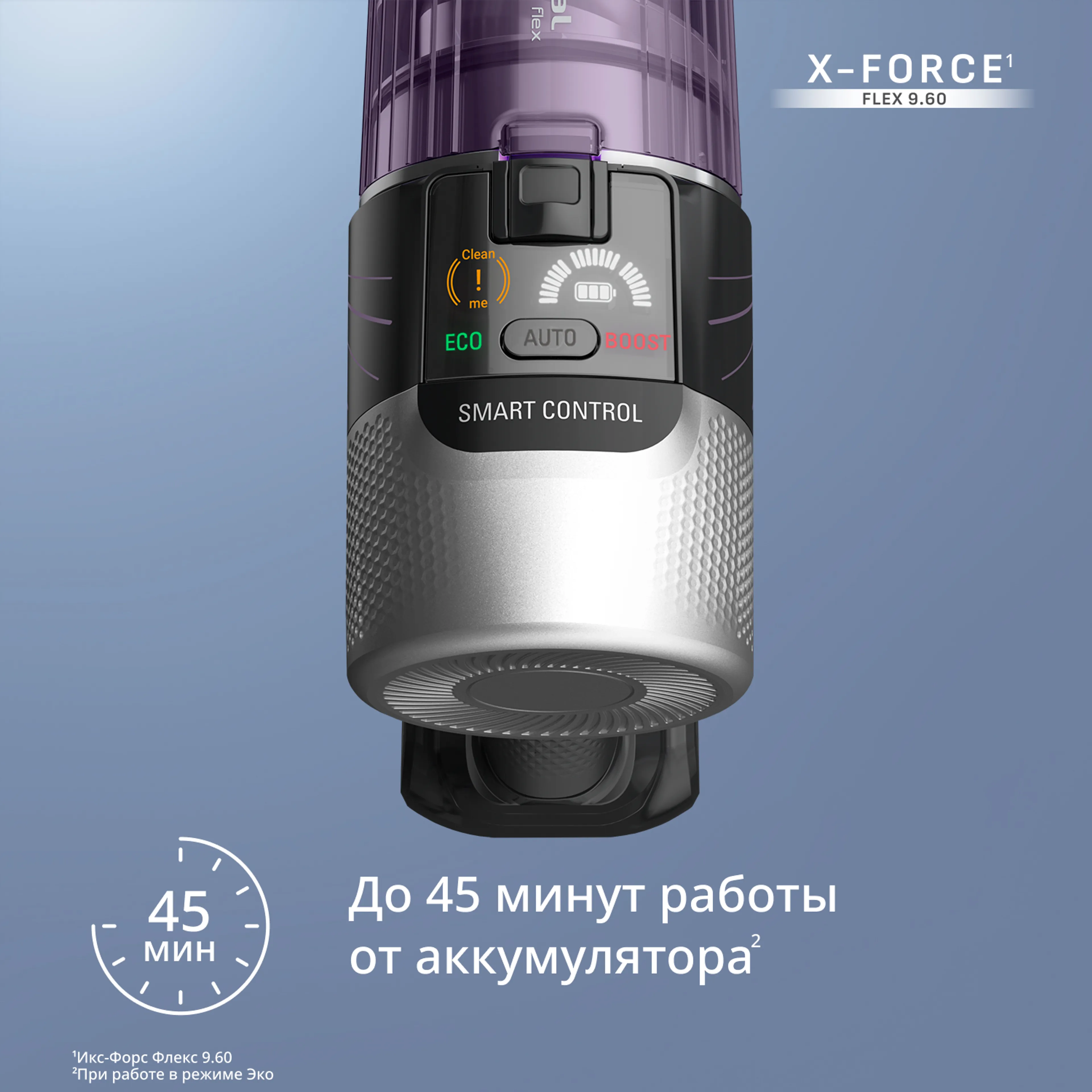 Беспроводной вертикальный моющий пылесос Tefal X-Force Flex 9.60 Allergy Parquet TY2048F1