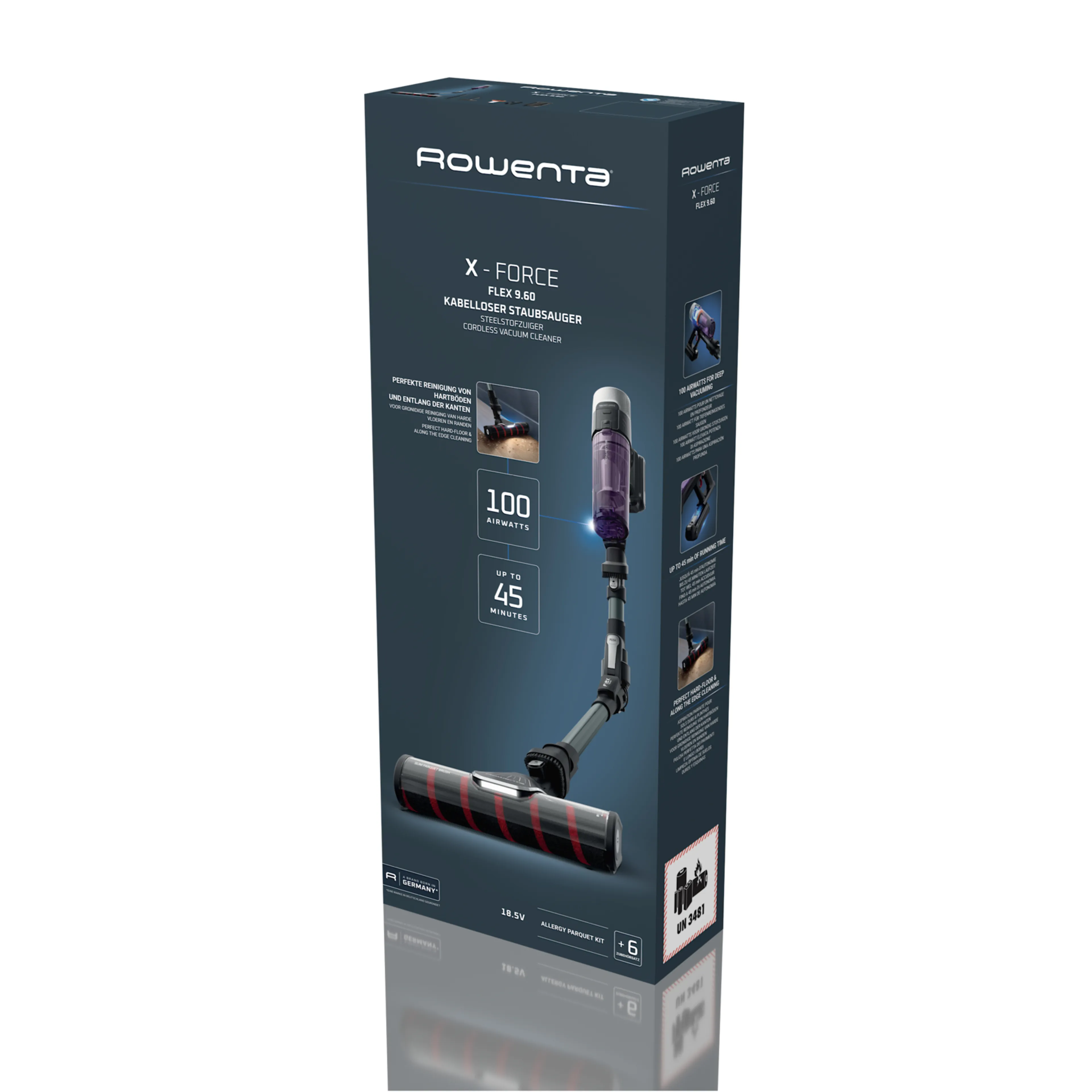 Беспроводной вертикальный моющий пылесос Tefal X-Force Flex 9.60 Allergy Parquet TY2048F1