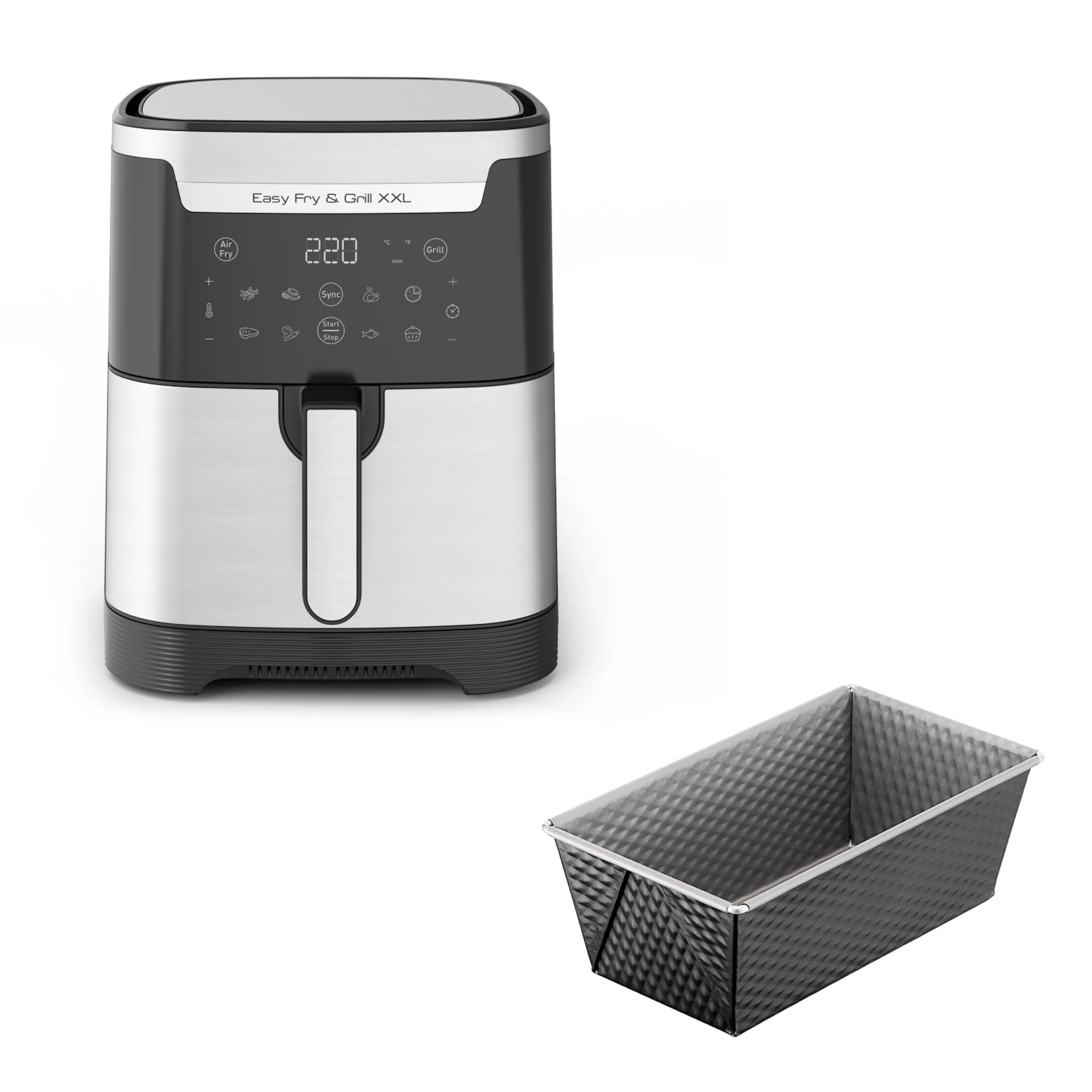 цена на Аэрогриль Tefal EY801D15 + Форма для выпечки Tefal J1760325