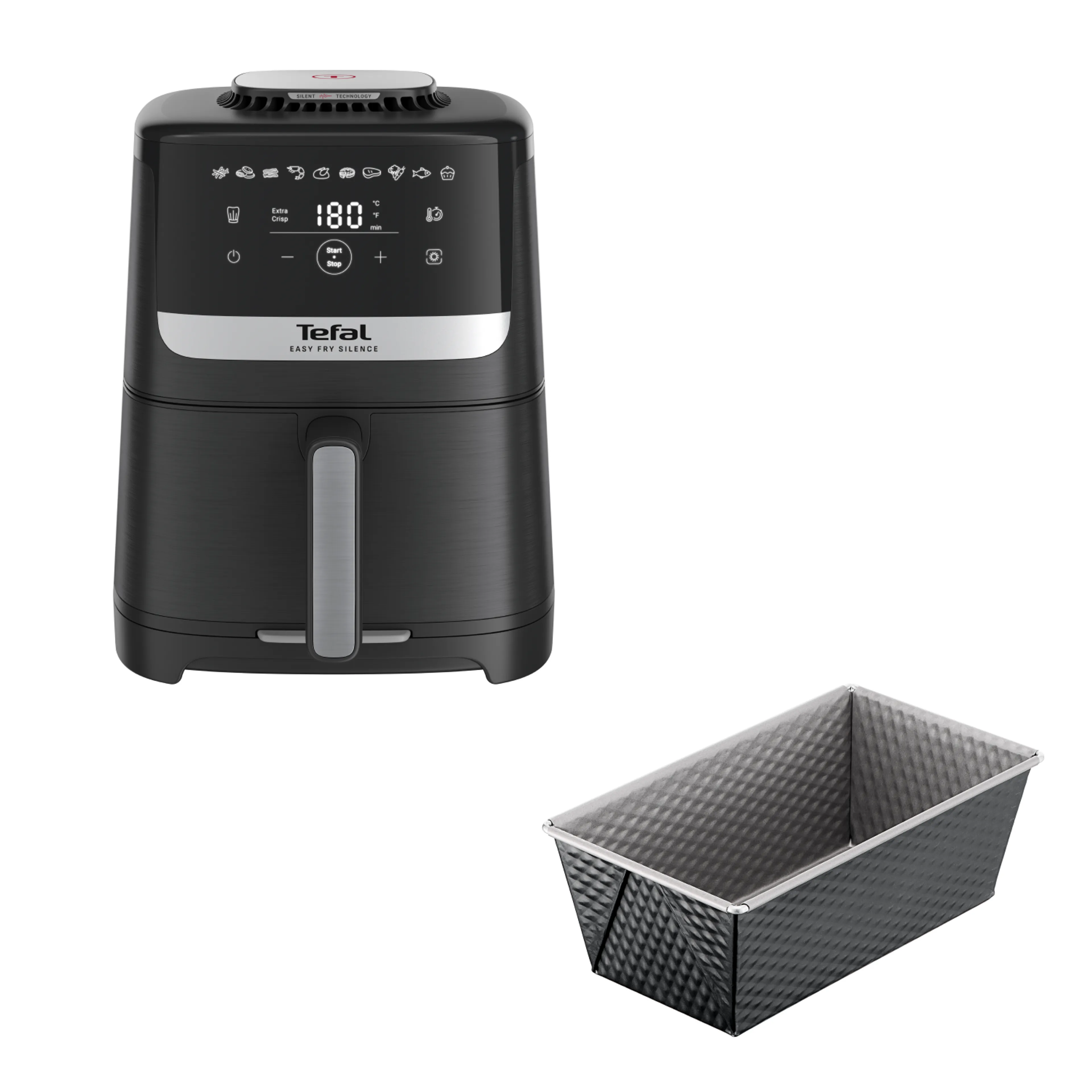 Аэрогриль Tefal EY5528E0 + Форма для выпечки Tefal J1760325 фото