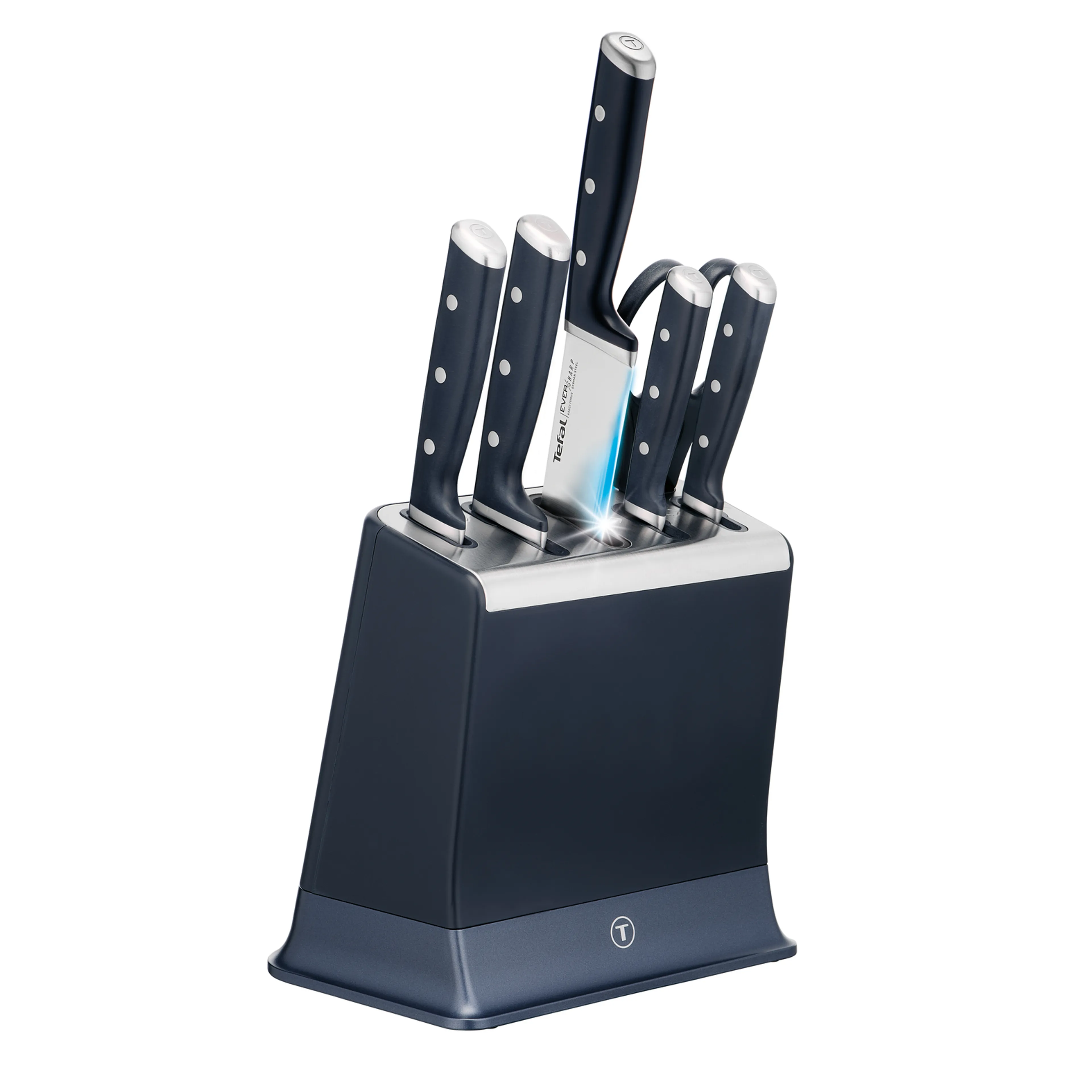 Набор ножей и блок Tefal Ever Sharp PRO  со встроенной точилкой 6 предметов K297S744