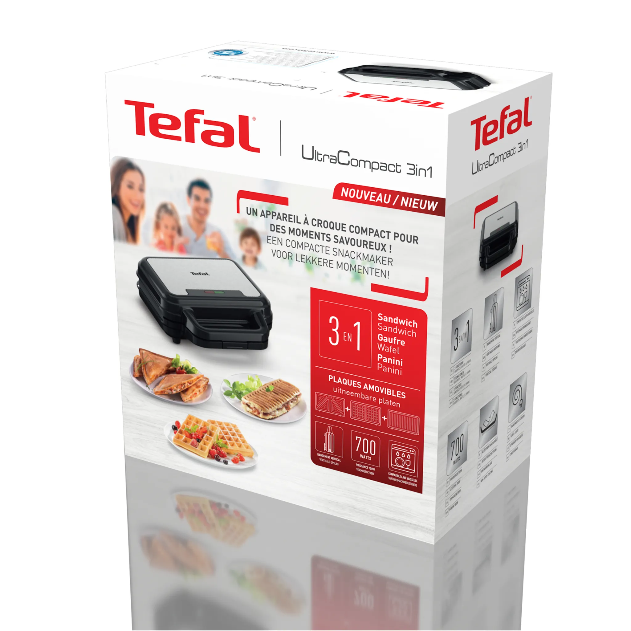 Сэндвичница Tefal UltraCompact 3 в 1 SW383D10