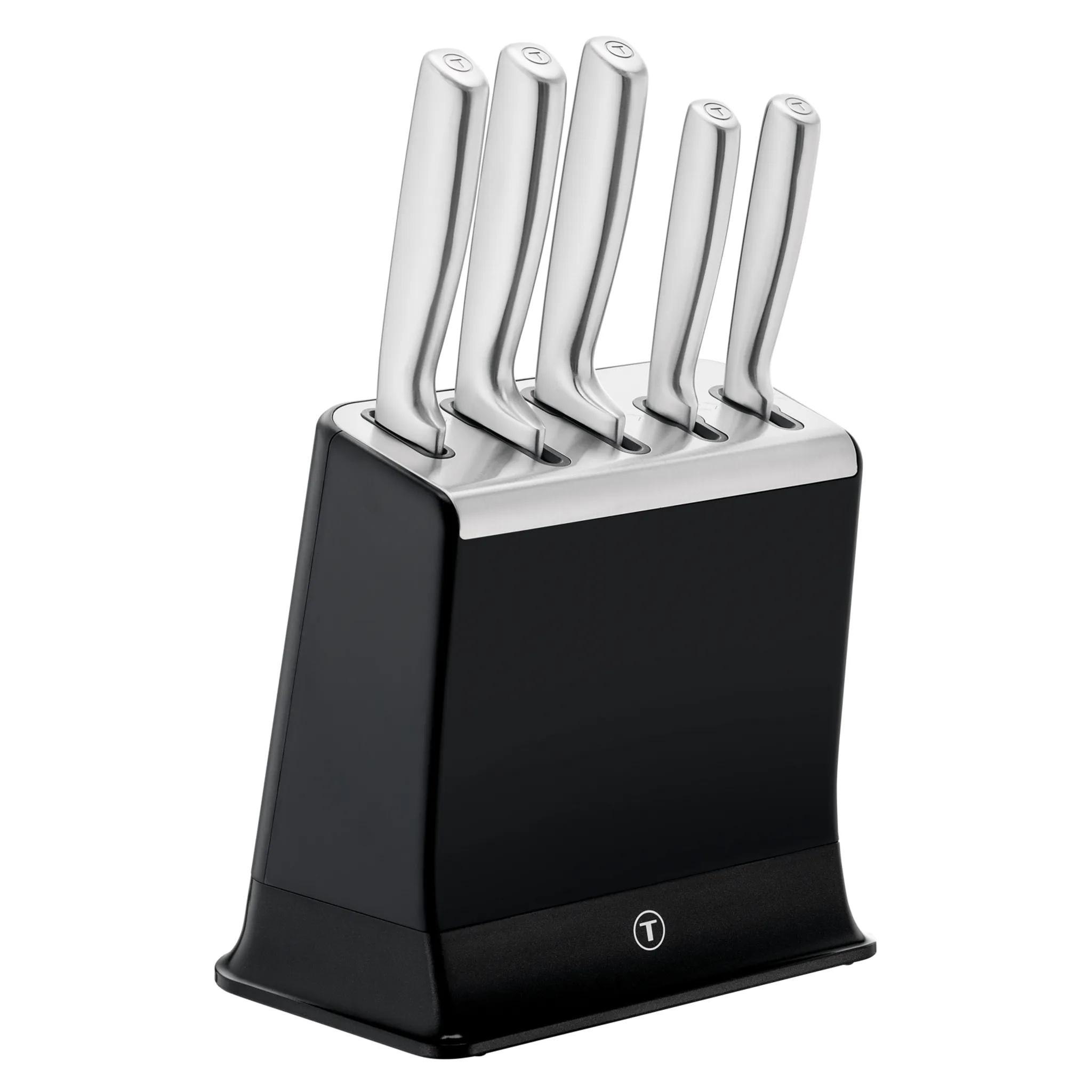 Набор ножей и блок Tefal EverSharp PRO со встроенной точилкой 5 предметов K2976S04