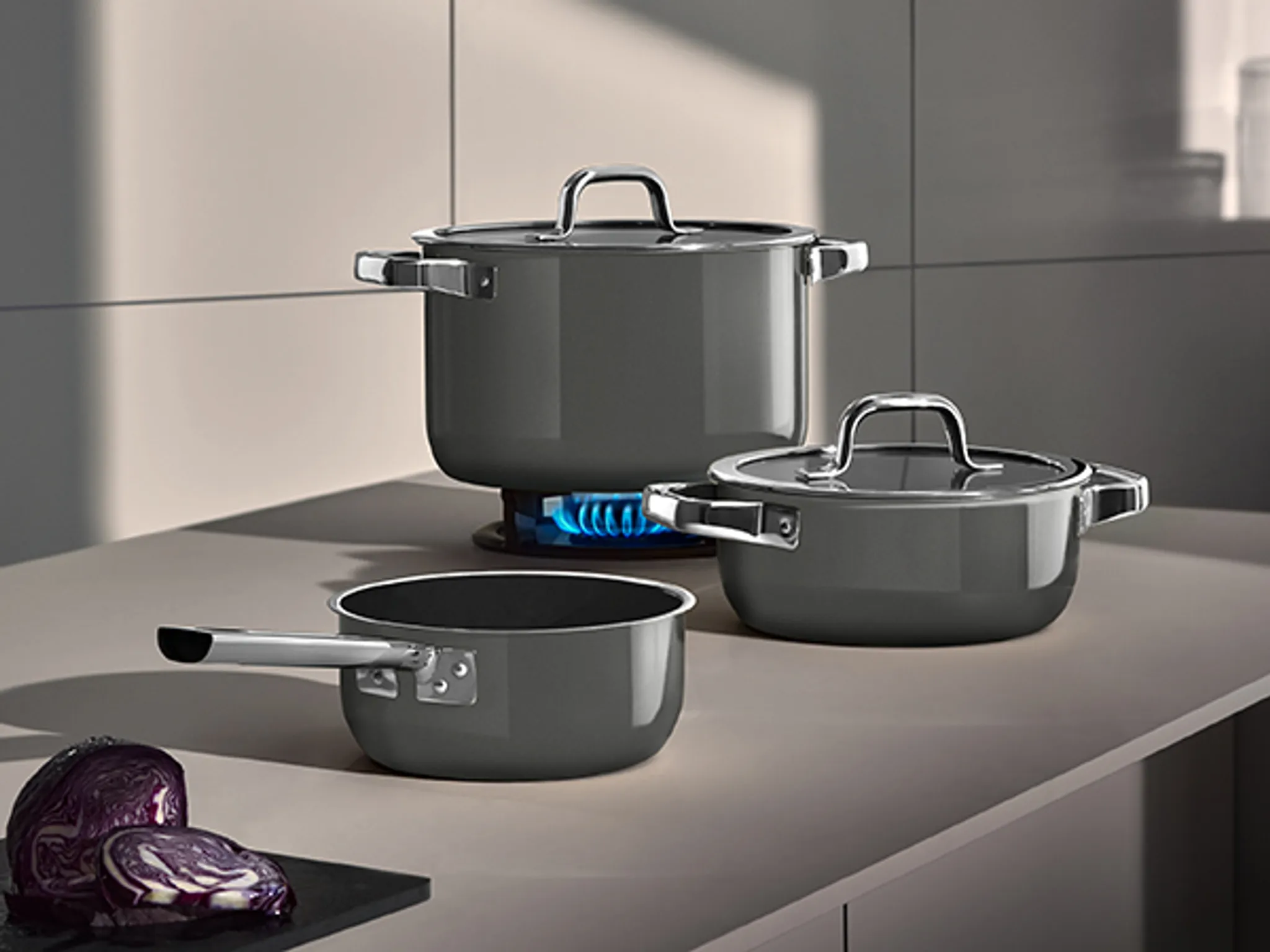 Сотейник с крышкой WMF Fusiontec Essential Pro Platinum 20 см