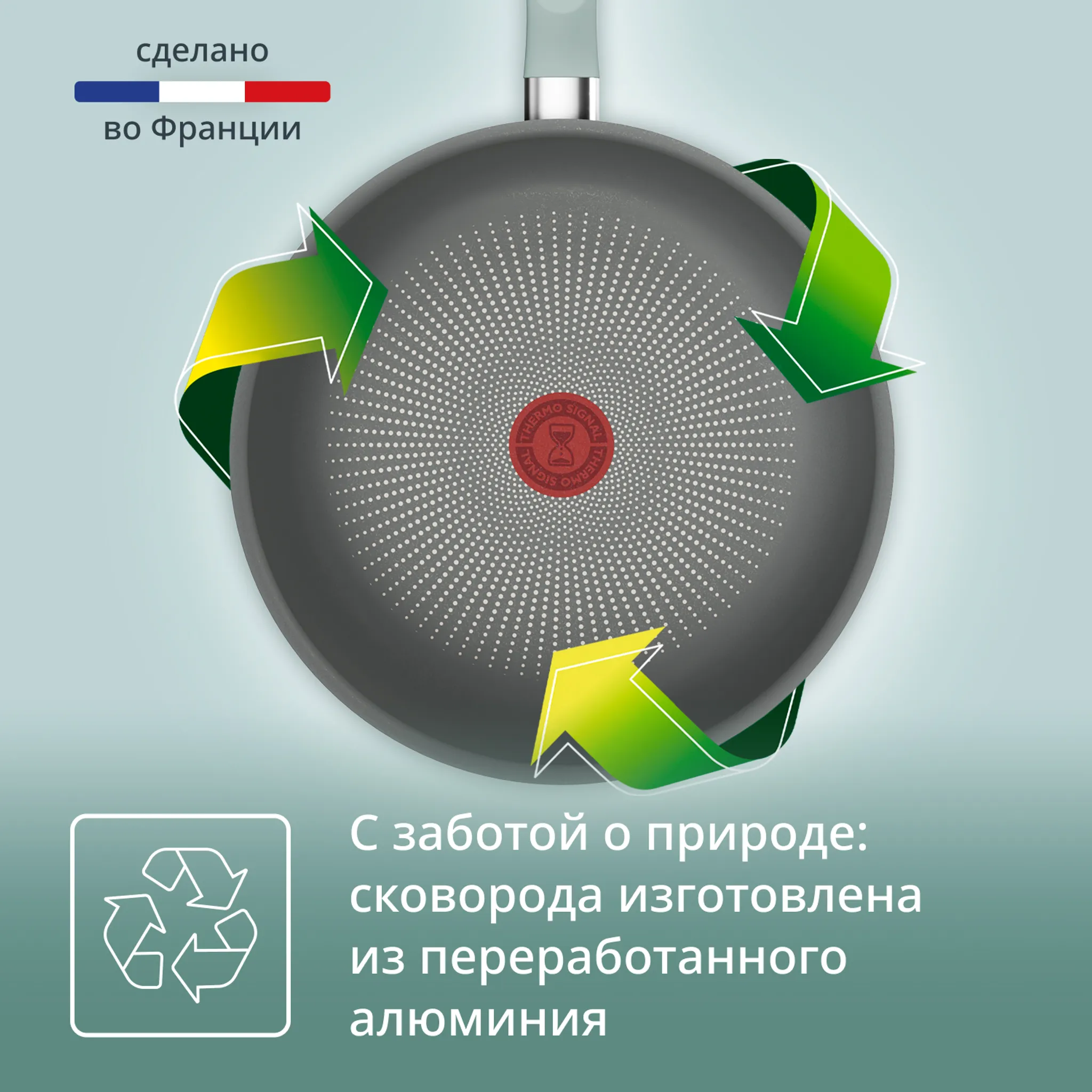 Сковорода-вок Tefal Halo Eucalyptus 26 см G0167702