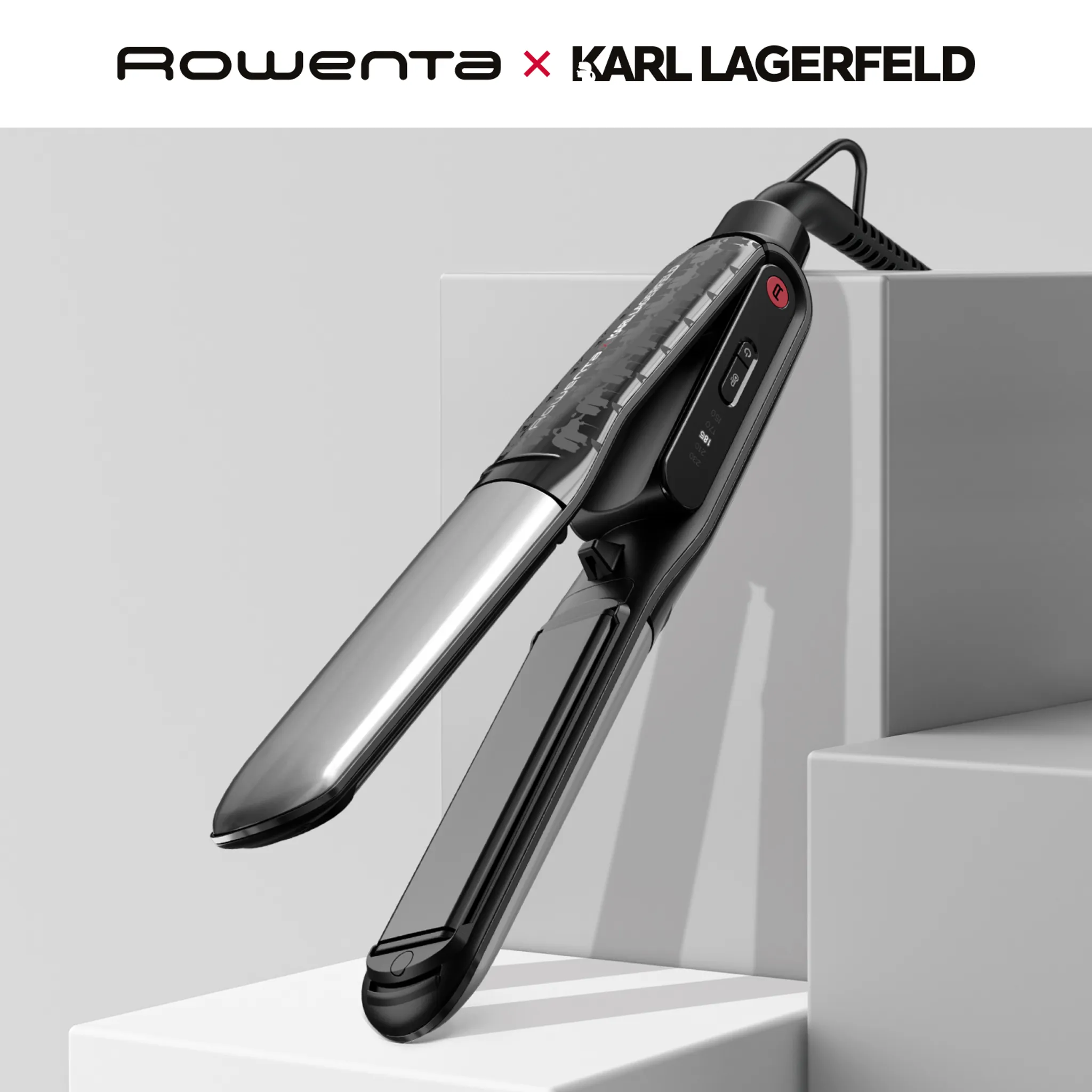 Выпрямитель для волос Rowenta Karl Lagerfeld Thermostyle 2 в 1