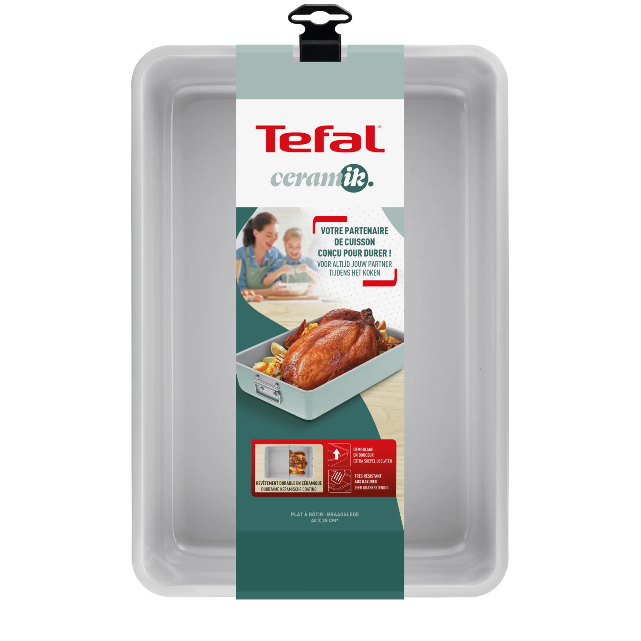 Форма для запекания Tefal Ceramik J1756204 40 х 28 см