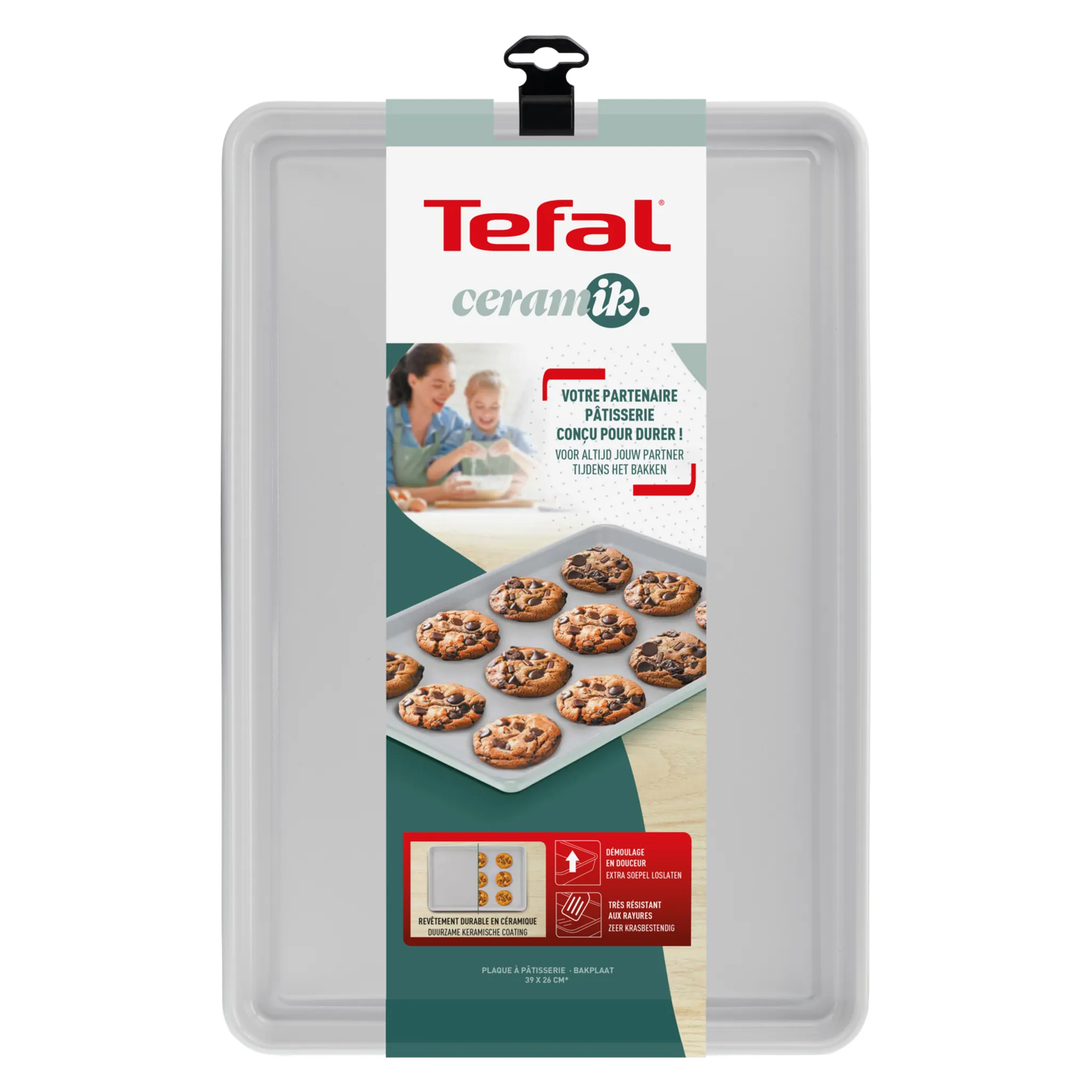Противень для выпечки Tefal Ceramik J1756104 39х26 см