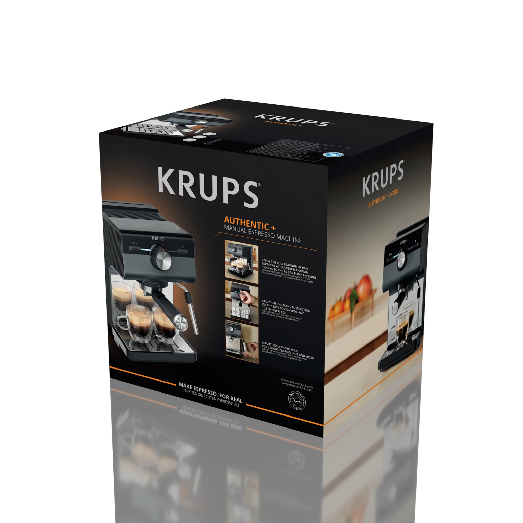 Рожковая кофеварка KRUPS Authentic+