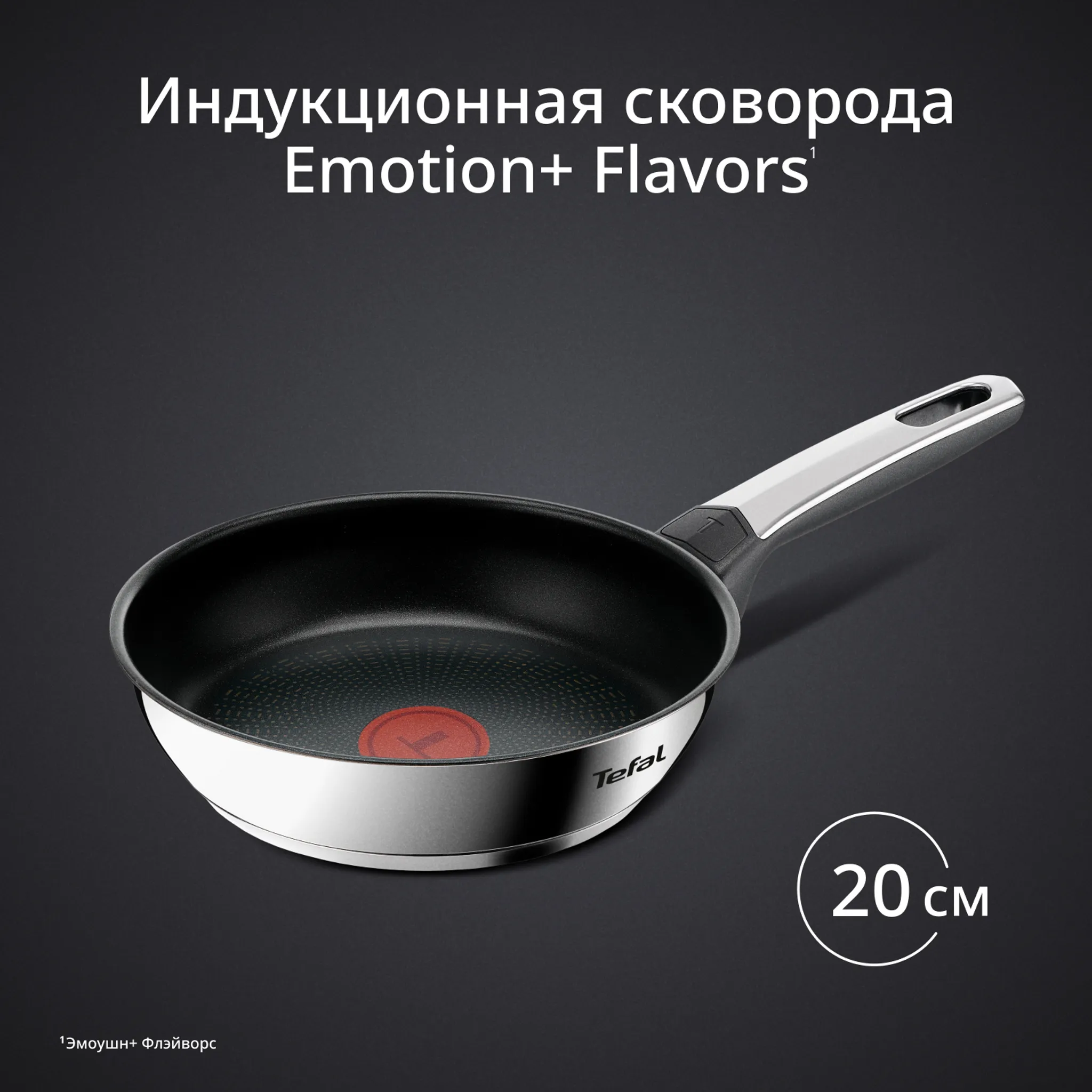 Сковорода индукционная Tefal Emotion+ E3270244 20 см
