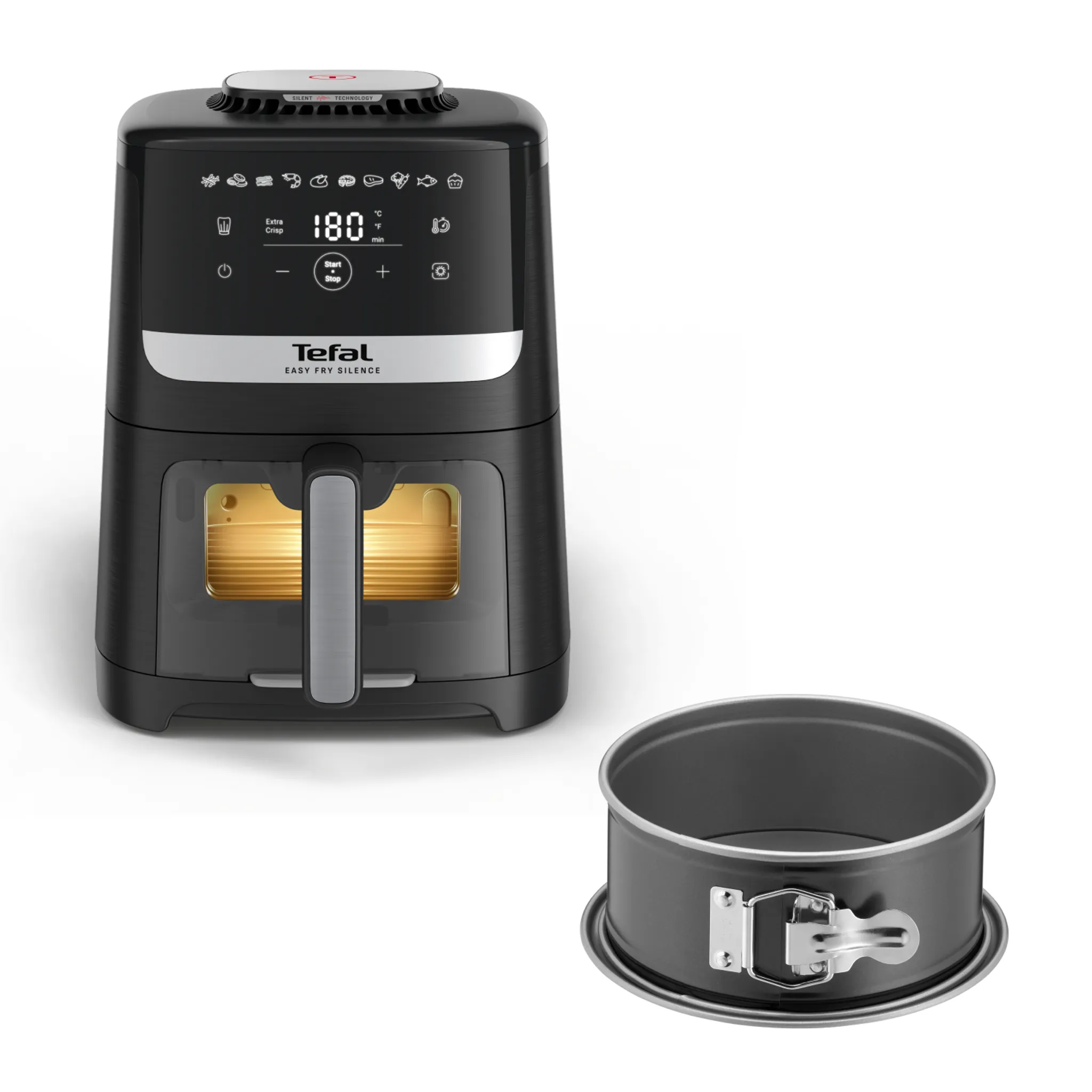 Аэрогриль Tefal Easy Fry EY5568E0 + Форма для электрогриля J1761425 18 см фото