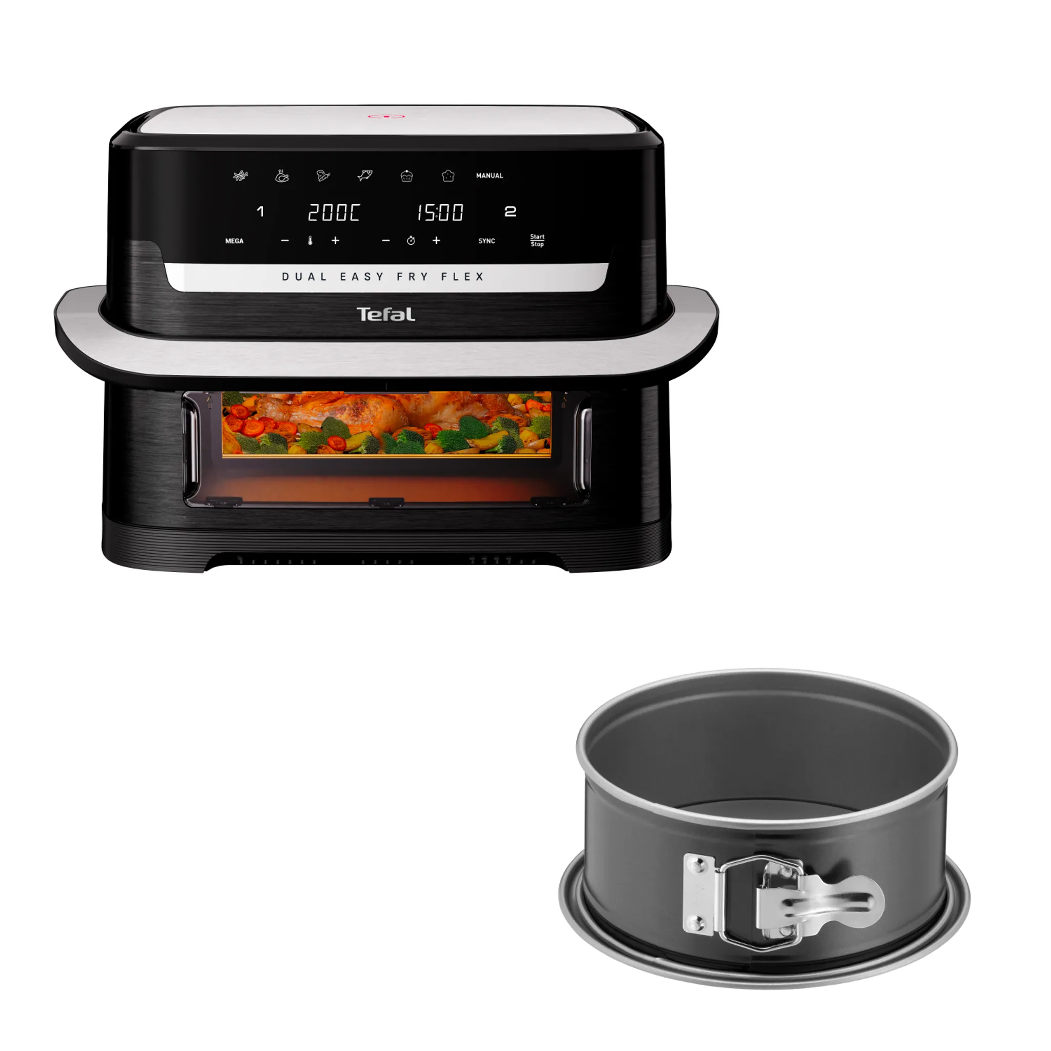 Аэрогриль Tefal Easy Fry EY9228E0 + Форма для электрогриля J1761425 18 см фото