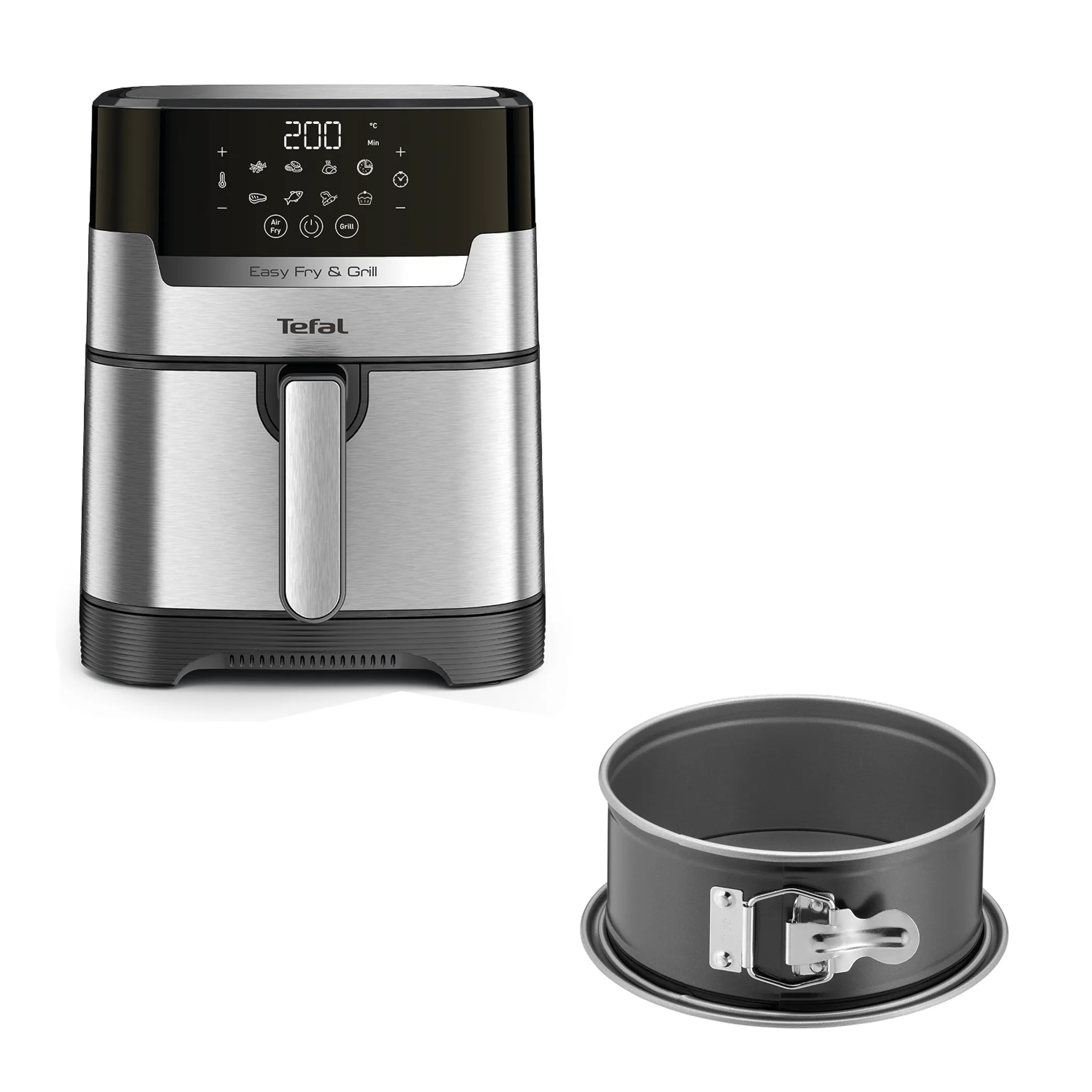 Аэрогриль Tefal Easy Fry EY505D15+ Форма для электрогриля J1761425 18 см фото