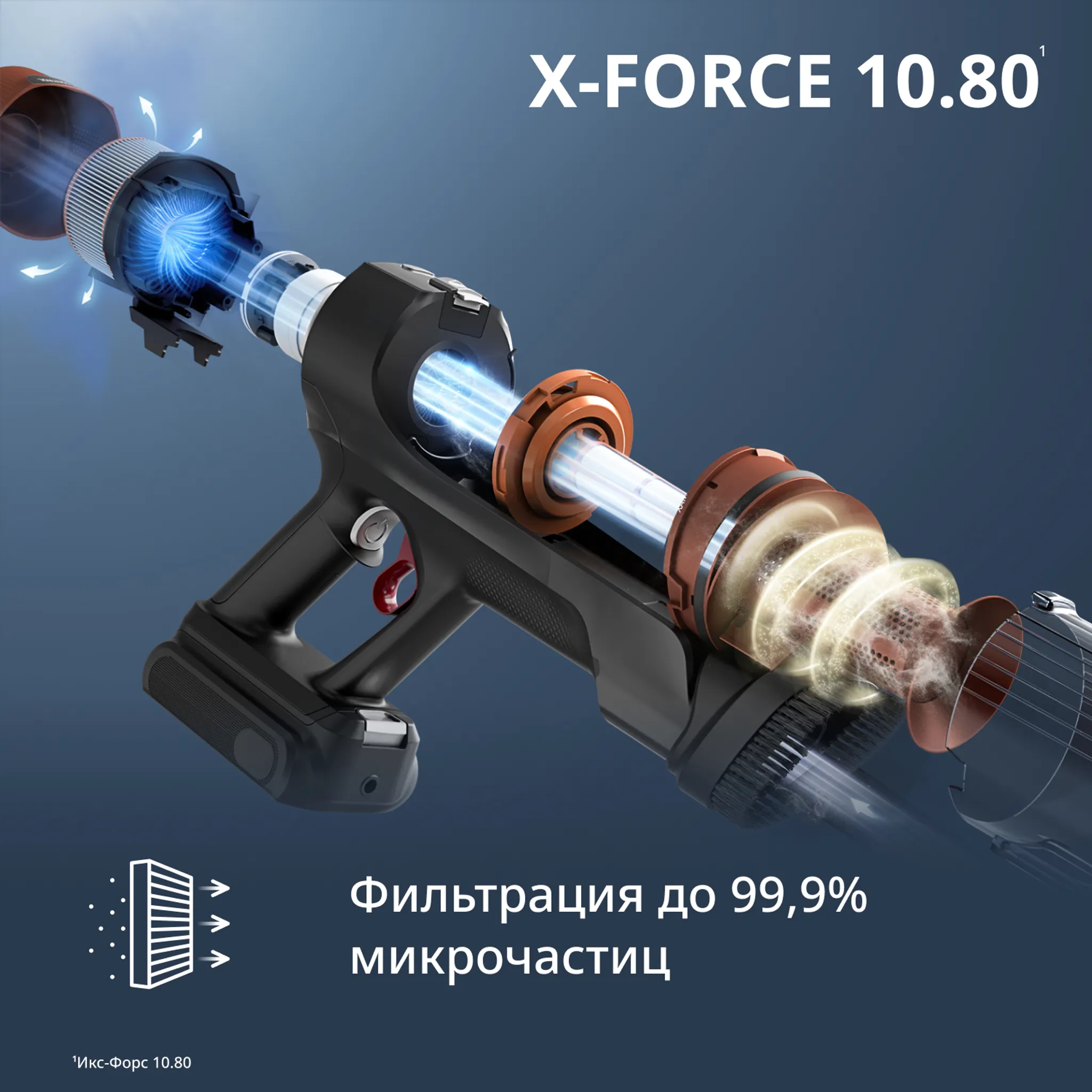Беспроводной пылесос Tefal X-Force Flex 10.80 TY7A73E0
