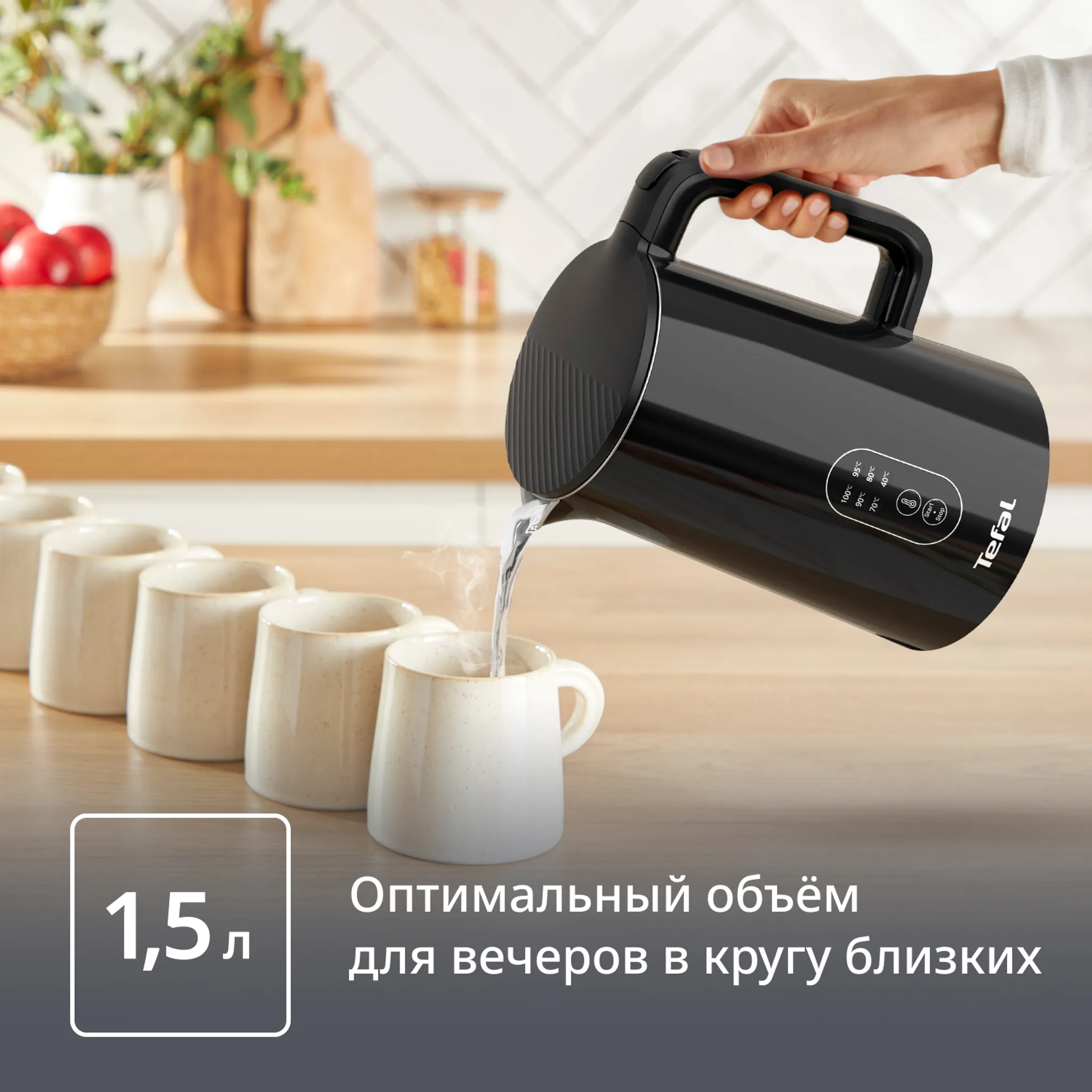 Электрический чайник Tefal hermo Protect Control 1,5 л KO6518E0