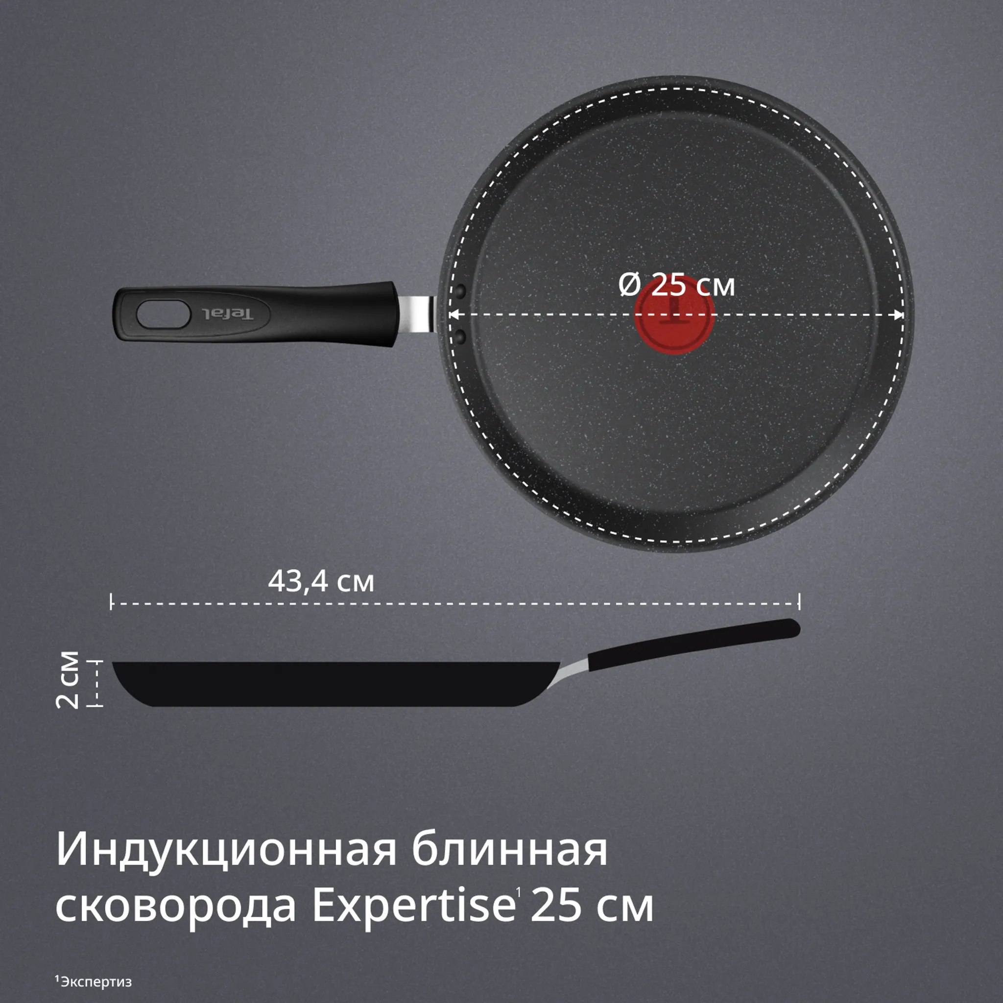 Блинная сковорода Tefal Expertise 25 см G3213832
