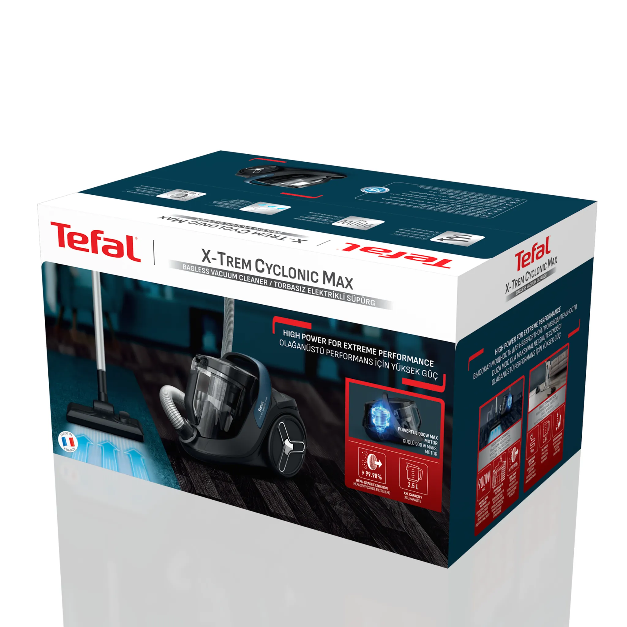 Пылесос с контейнером Tefal X-Trem Cyclonic Max TW7B70EA