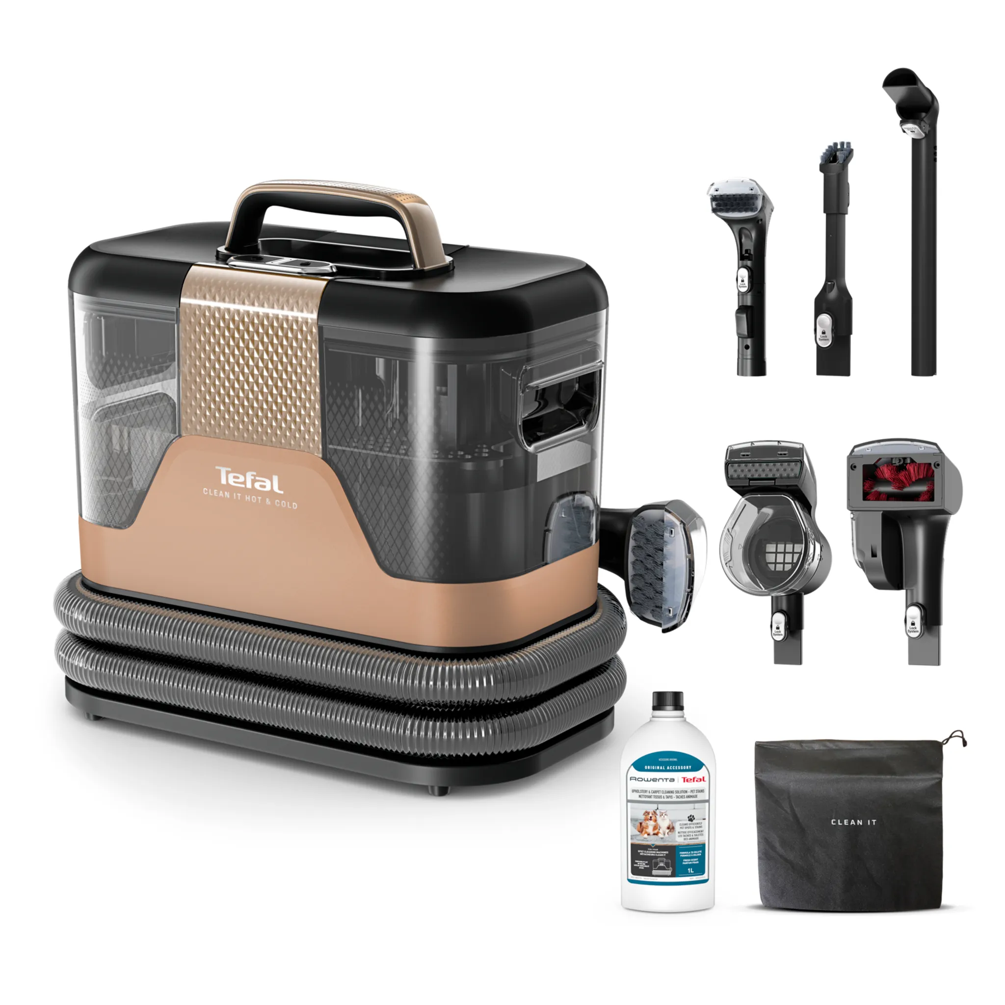 Моющий пылесос Tefal для мягкой мебели и ковров Clean It IZ7021F0