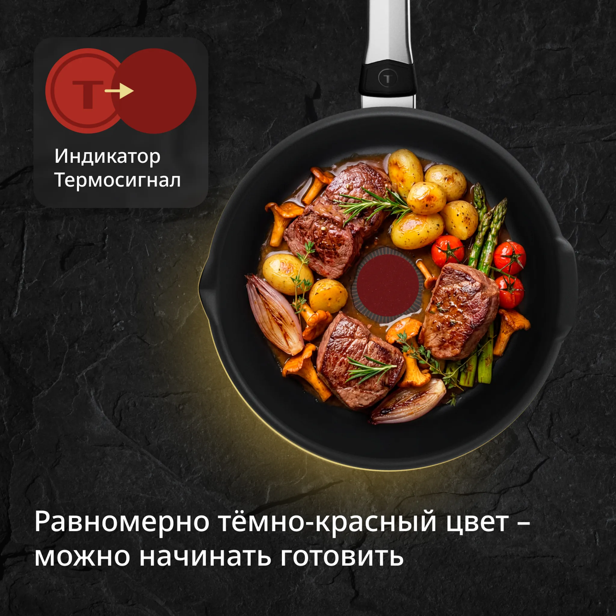 Мультисковорода с крышкой Tefal Excellence Fusion G3388402  24 см