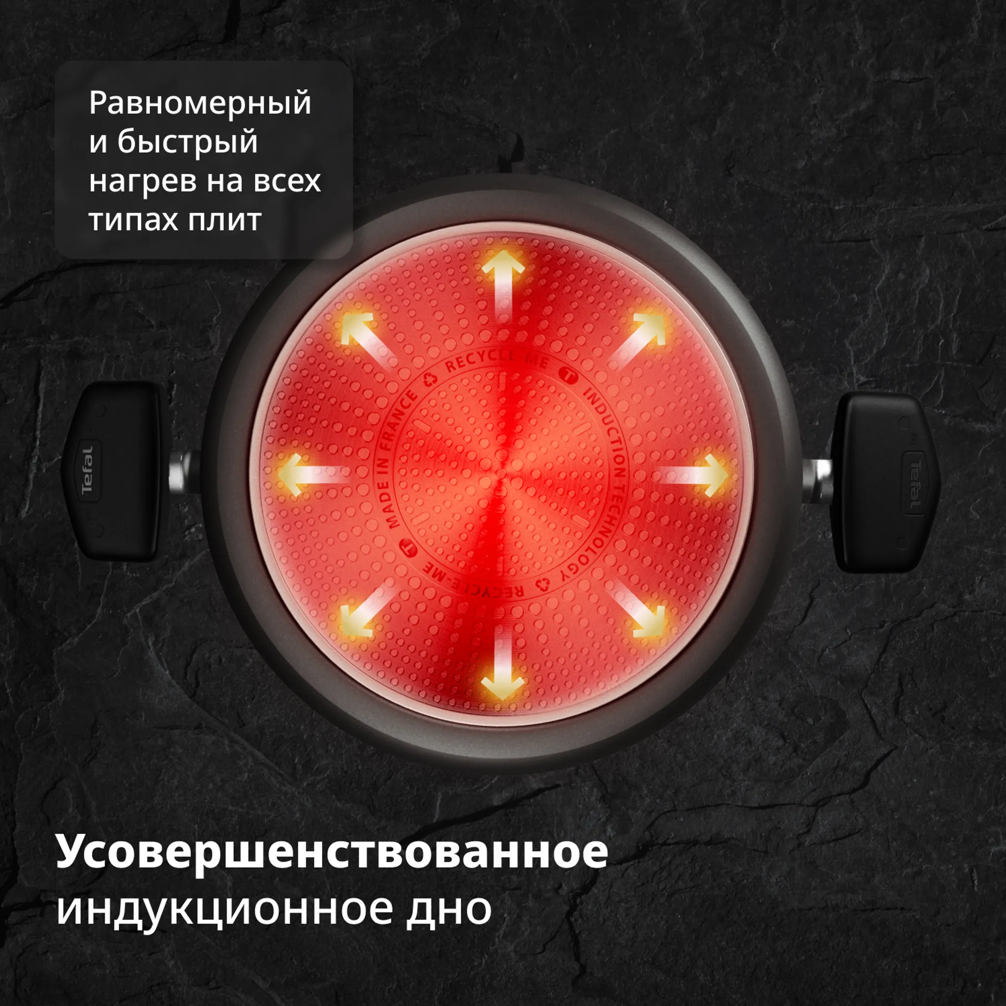 Кастрюля с крышкой Tefal Excellence Fusion G3414602 24 см