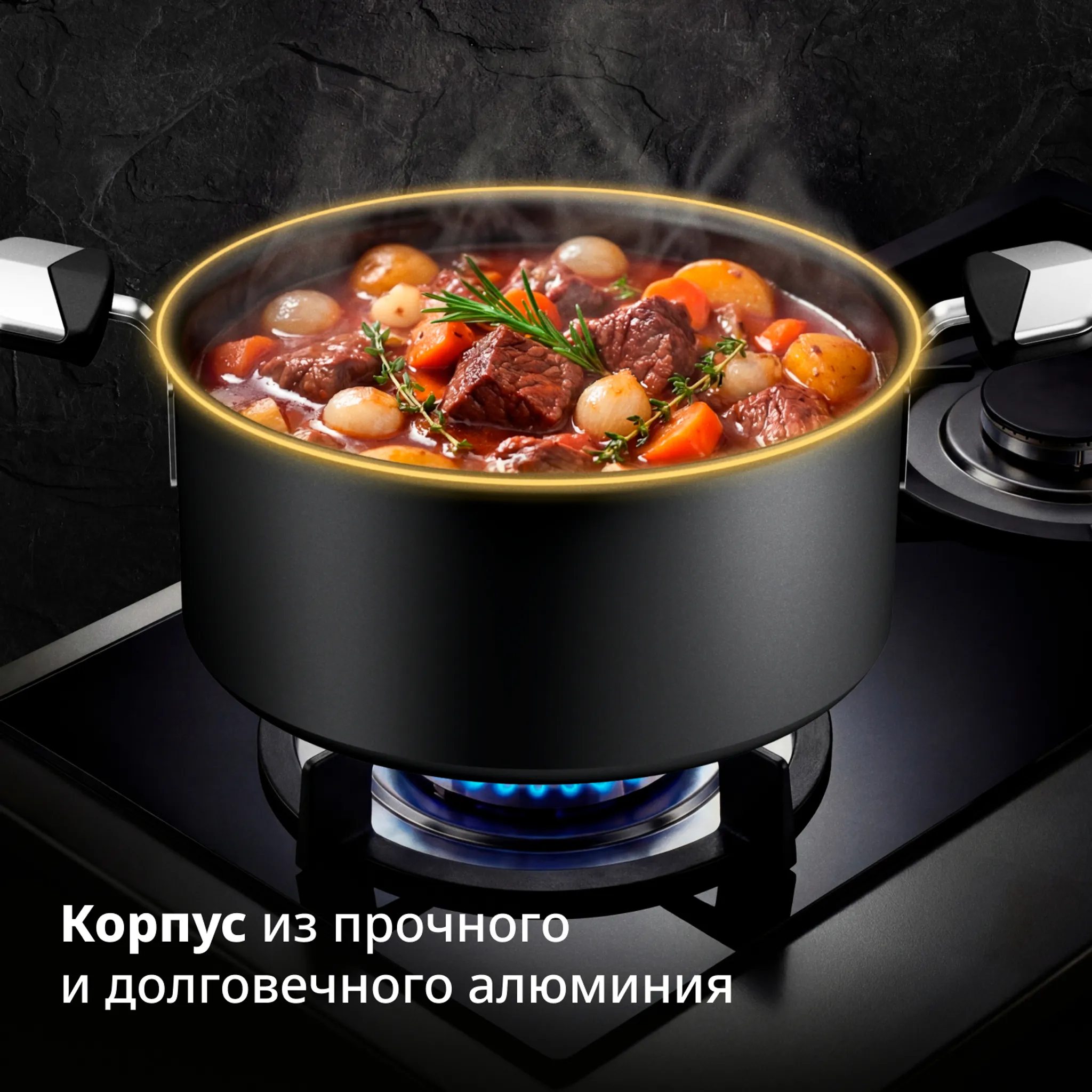 Кастрюля с крышкой Tefal Excellence Fusion G3414602 24 см