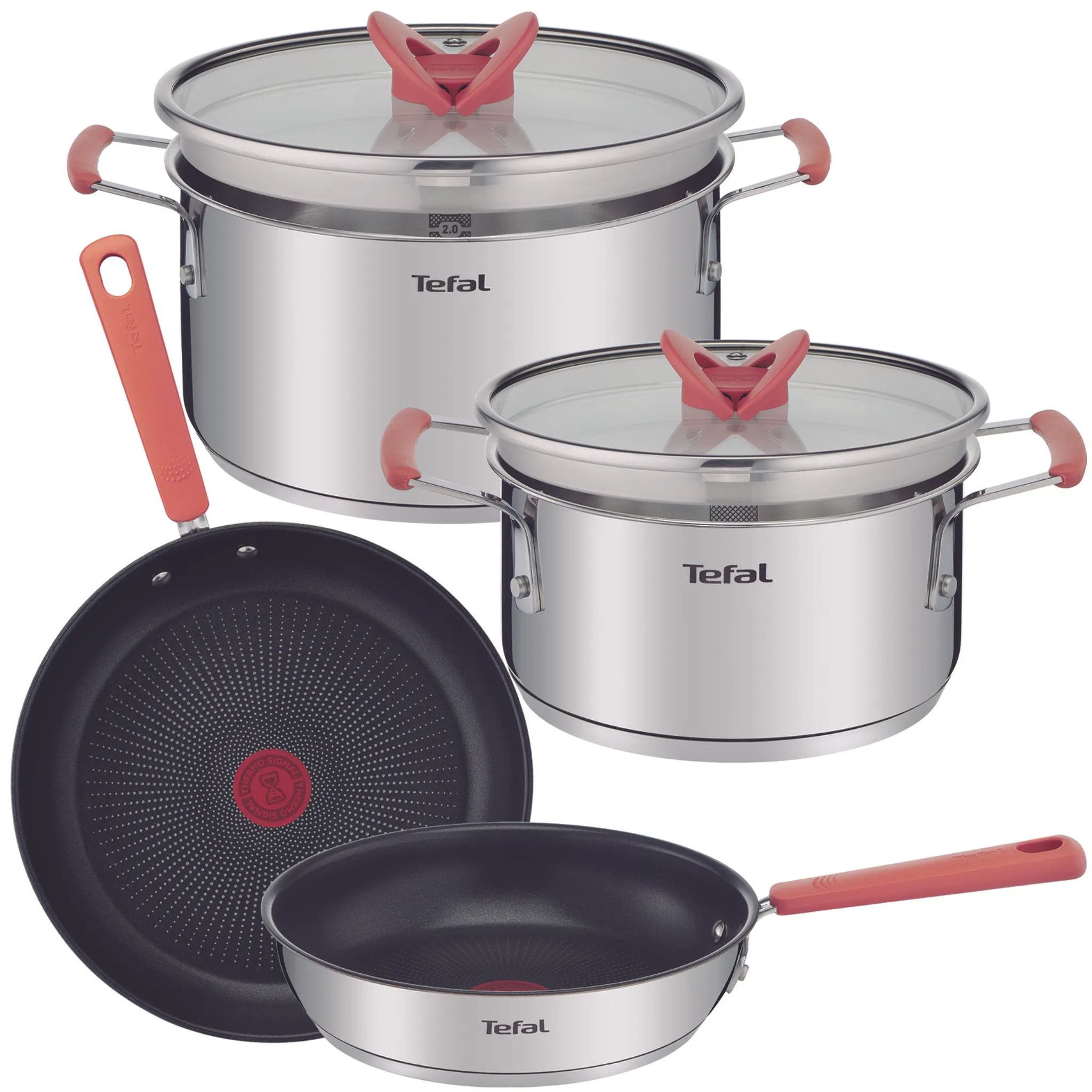 Набор посуды Tefal Opti'Space 6 предметов G720S604+ Мультикастрюля Tefal G7211874