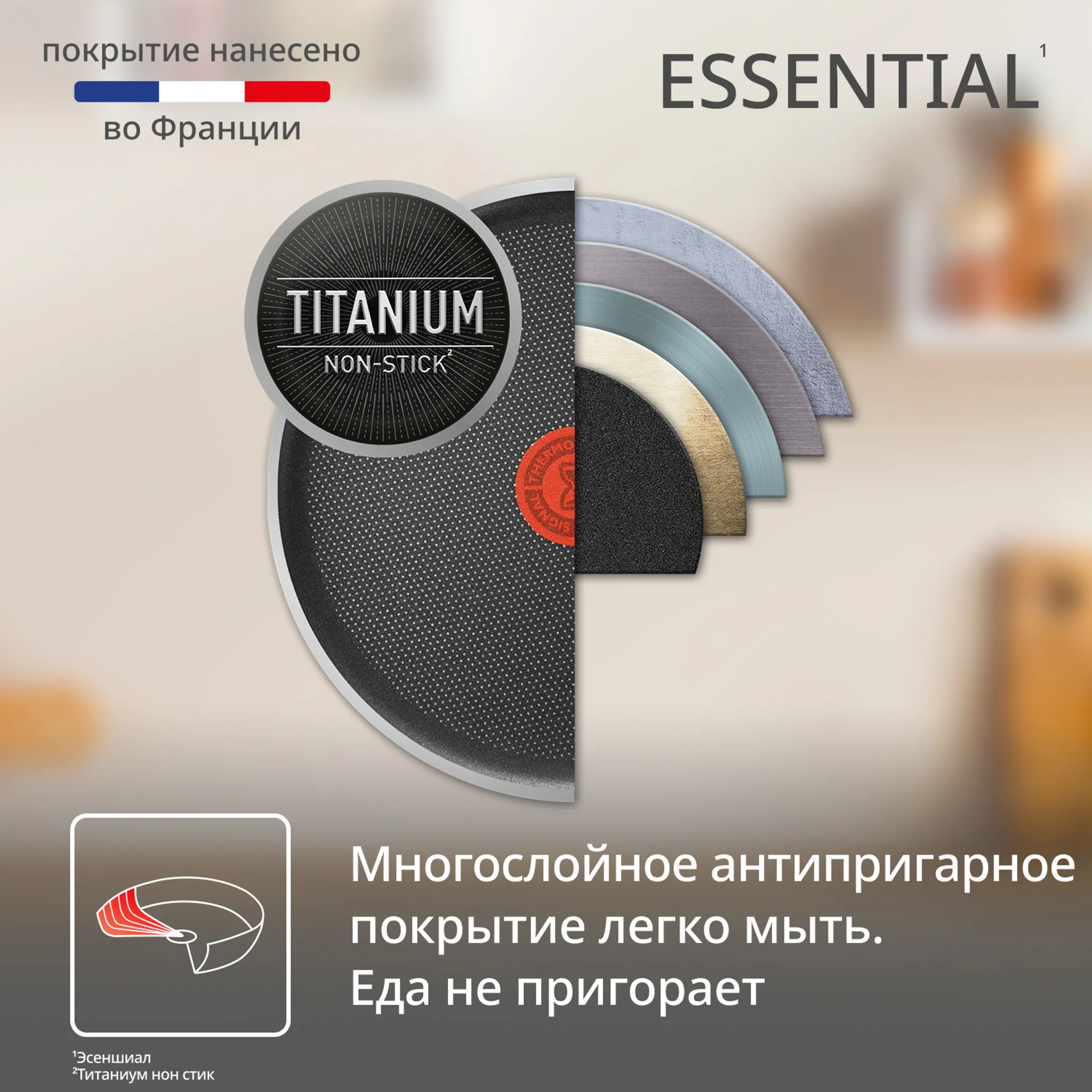 Набор посуды Tefal Essential 3 предмета 20/24/28 см 04251850