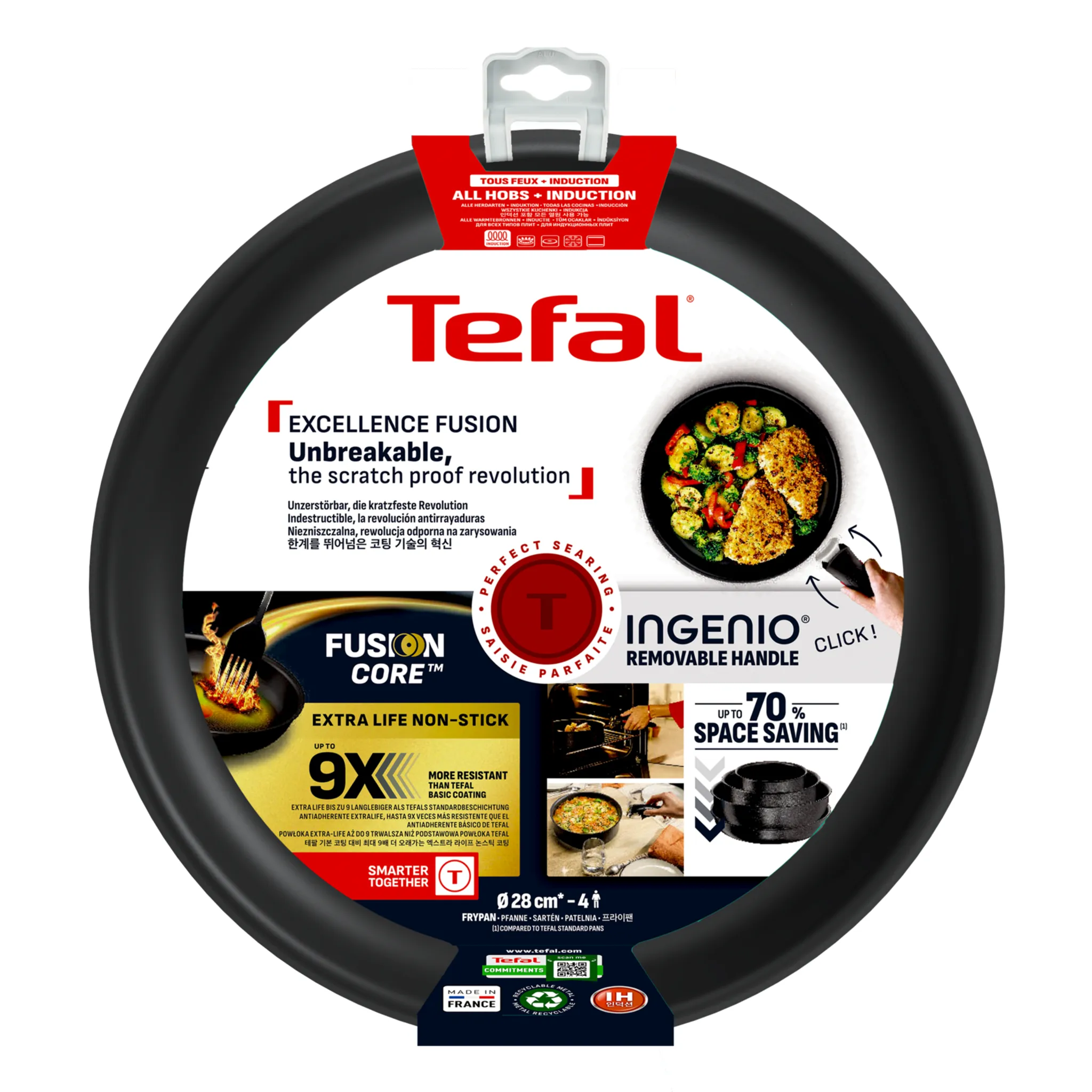 Индукционная сковорода Tefal Ingenio Excellence Fusion 28 см P0050653
