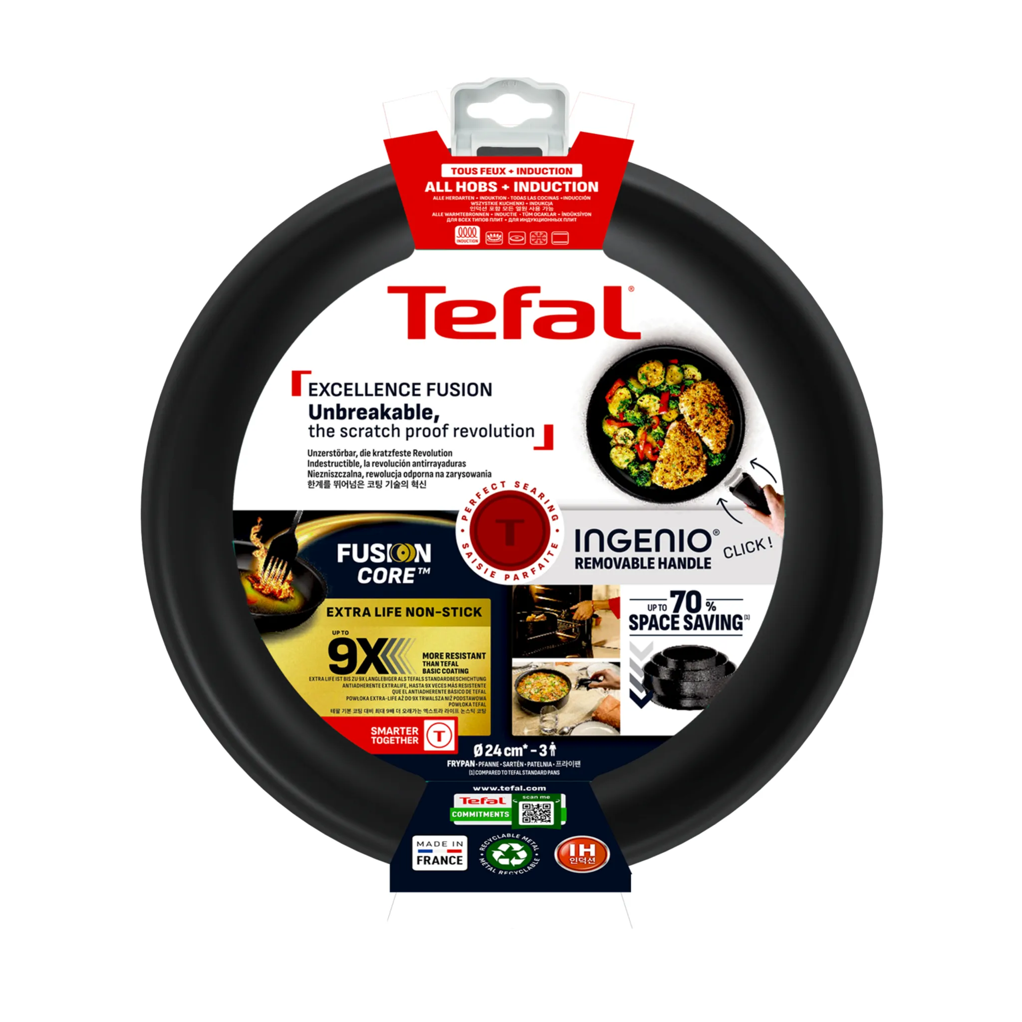 Индукционная сковорода Tefal Ingenio Excellence Fusion 24 см  P0050453