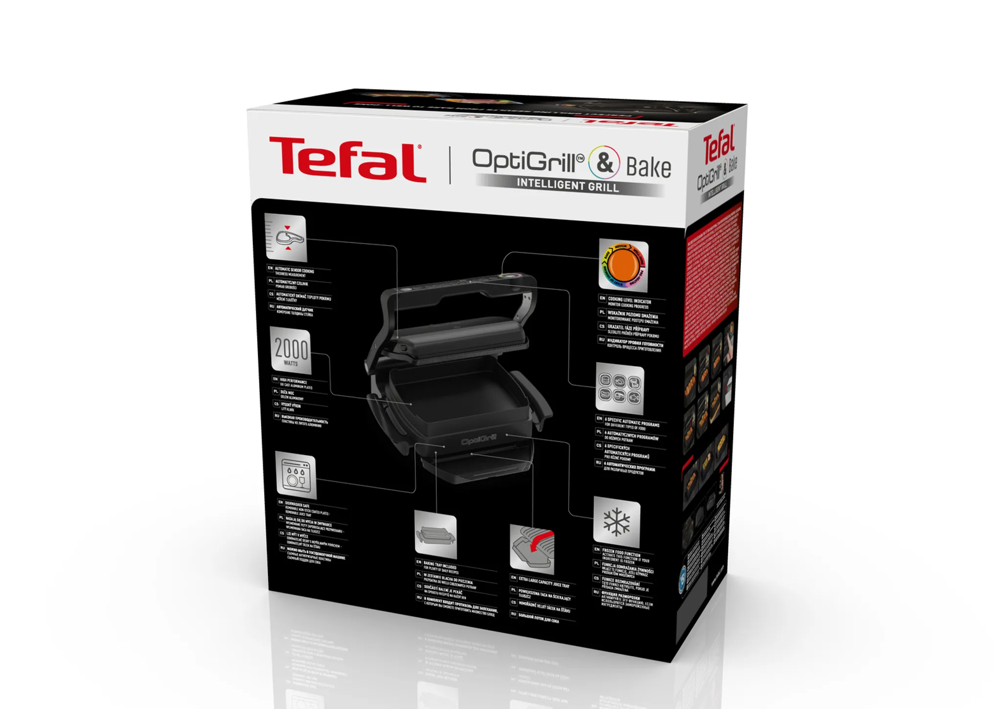 Умный электрогриль Tefal OptiGrill GC714834