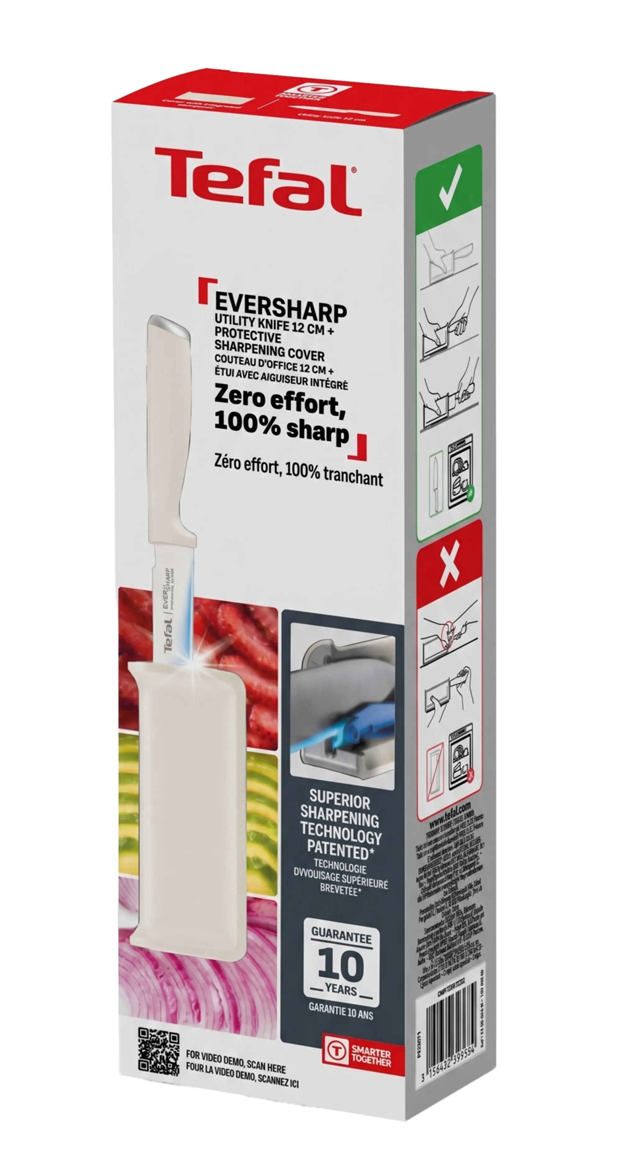 Универсальный нож Tefal EverSharp Daily K3299374