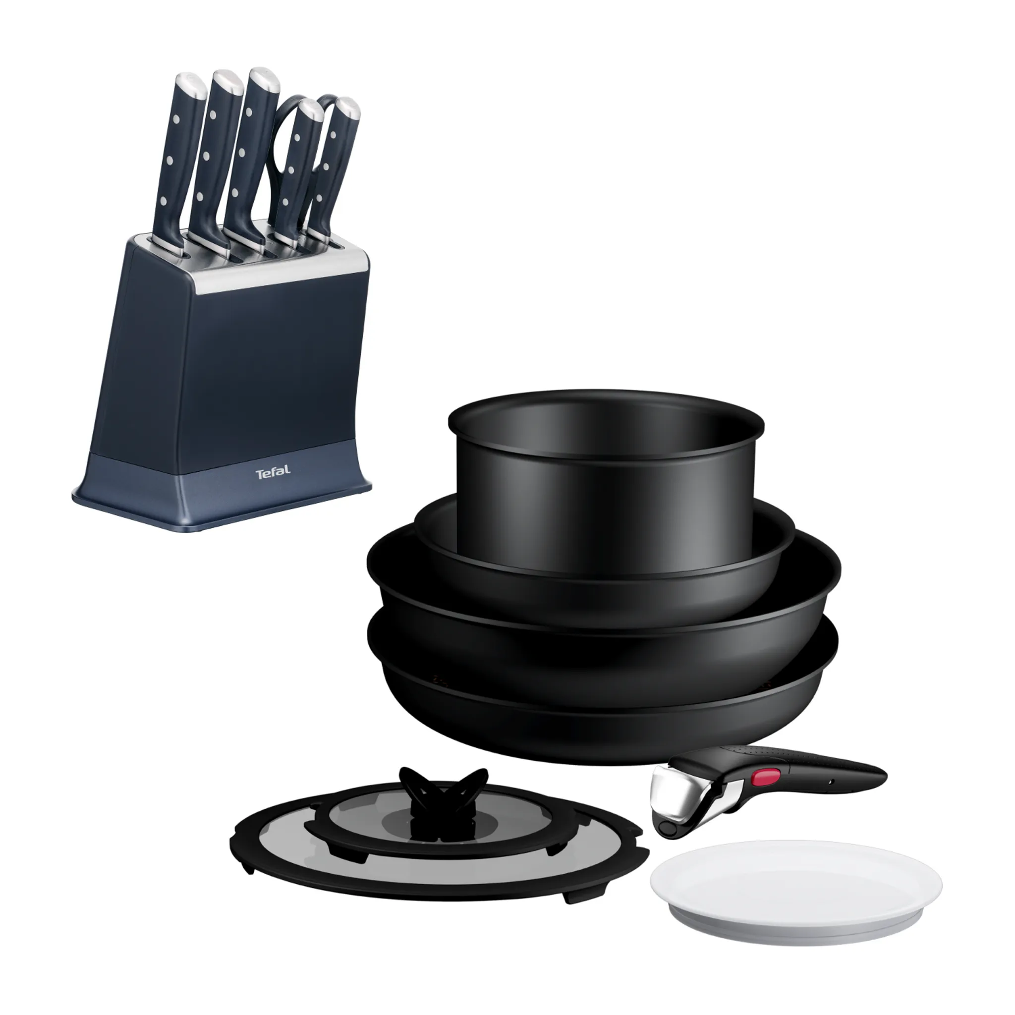 Набор ножей Tefal EverSharp PRO K297S744 + Набор 8 пр. Excellence Fusion P0059302