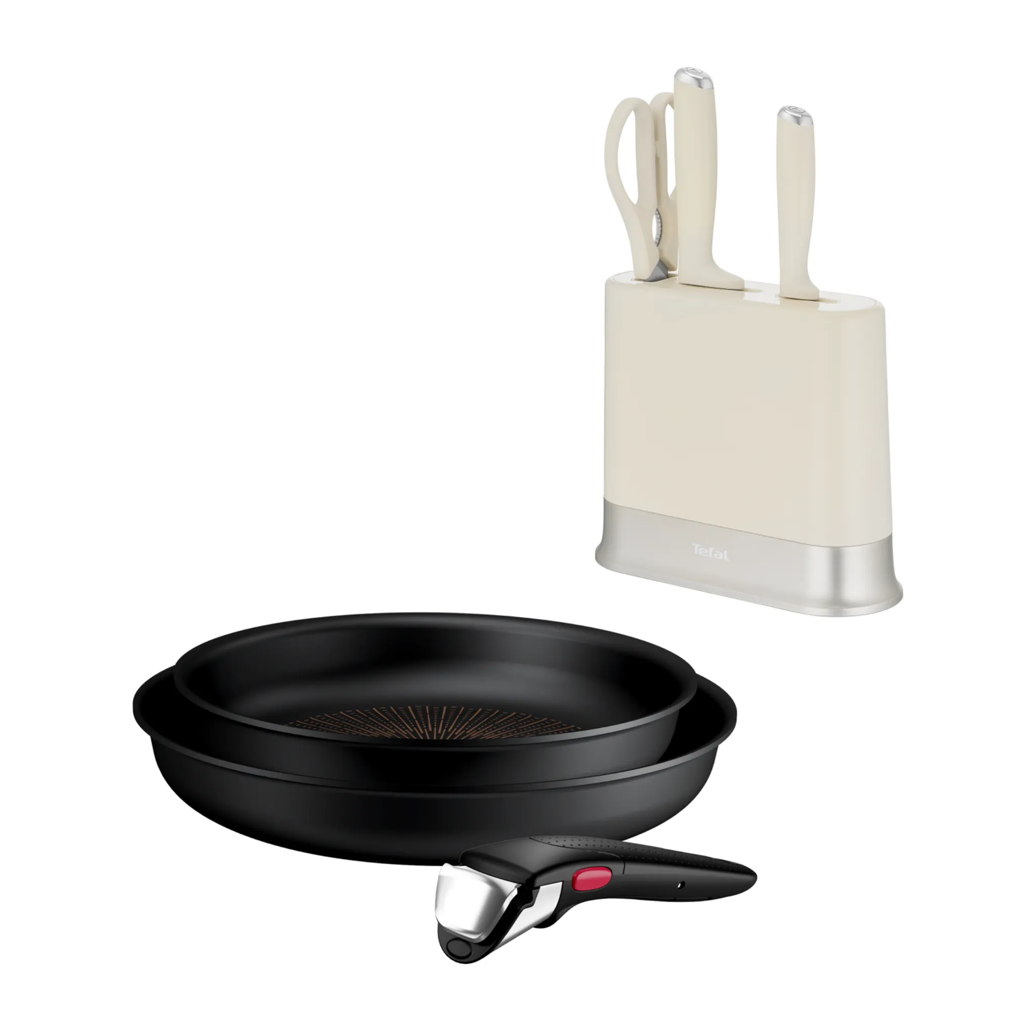 Набор ножей Tefal EverSharp Daily K3294S04 + Набор посуды 3 пр. Ingenio Excellence