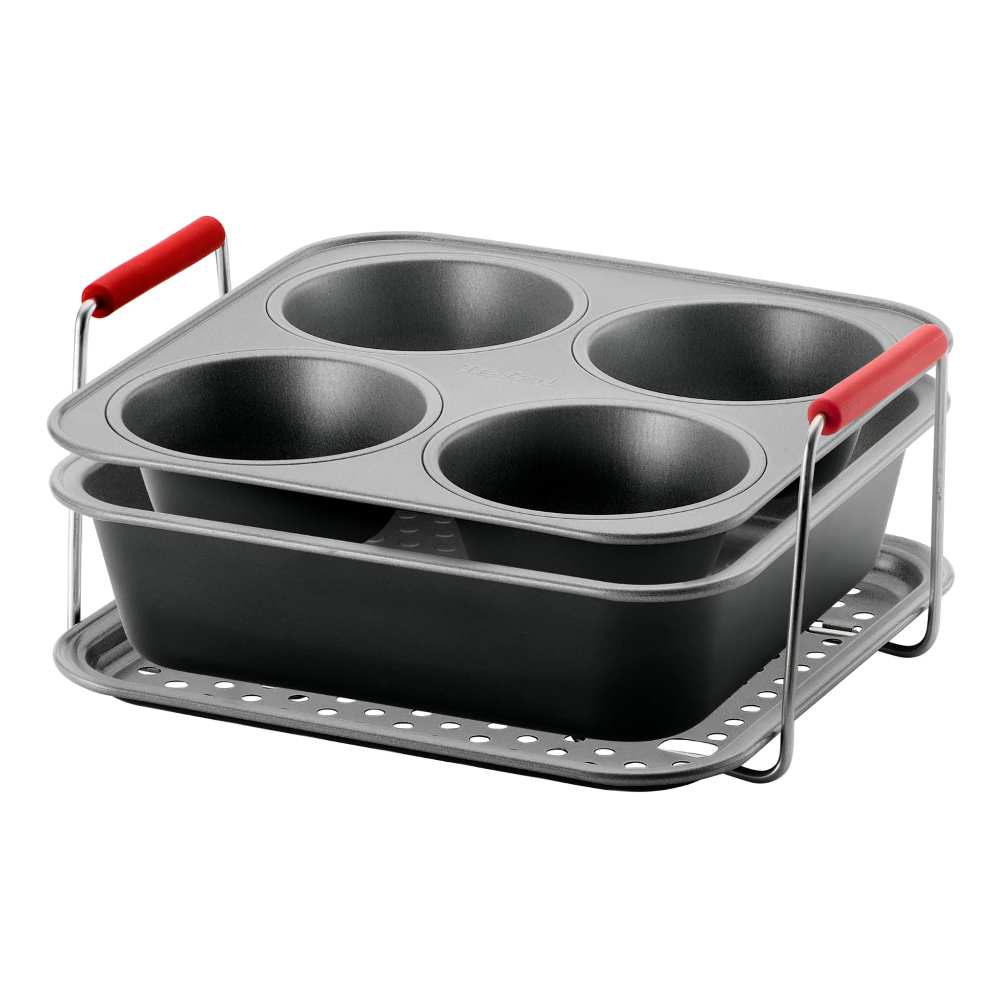 Аэрогриль Tefal Dual Easy Fry EY9428E0 + Набор аксессуаров Dail'Easy J701S344