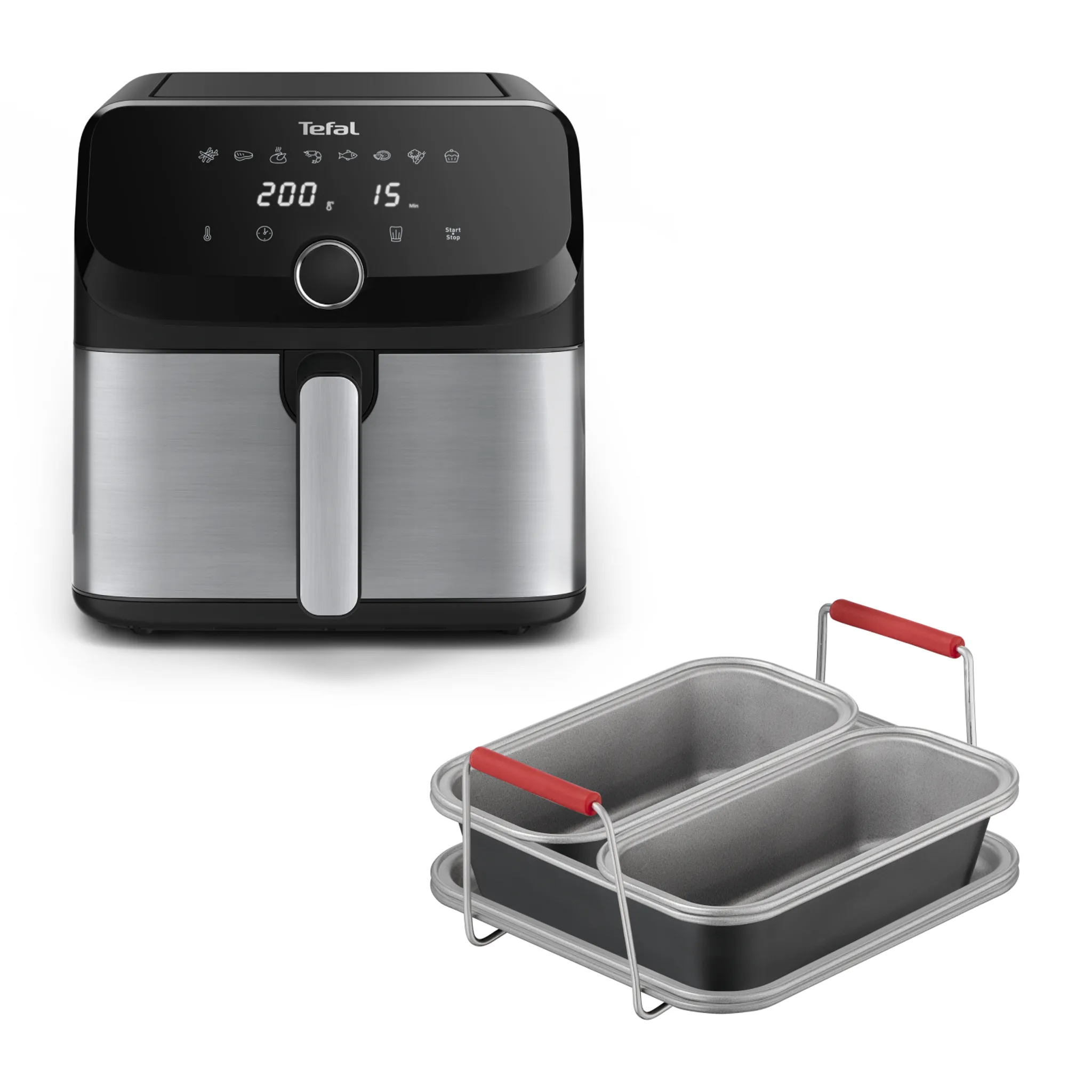 Аэрогриль Tefal Easy Fry EY855D10 + Набор аксессуаров Dail'Easy J701S544