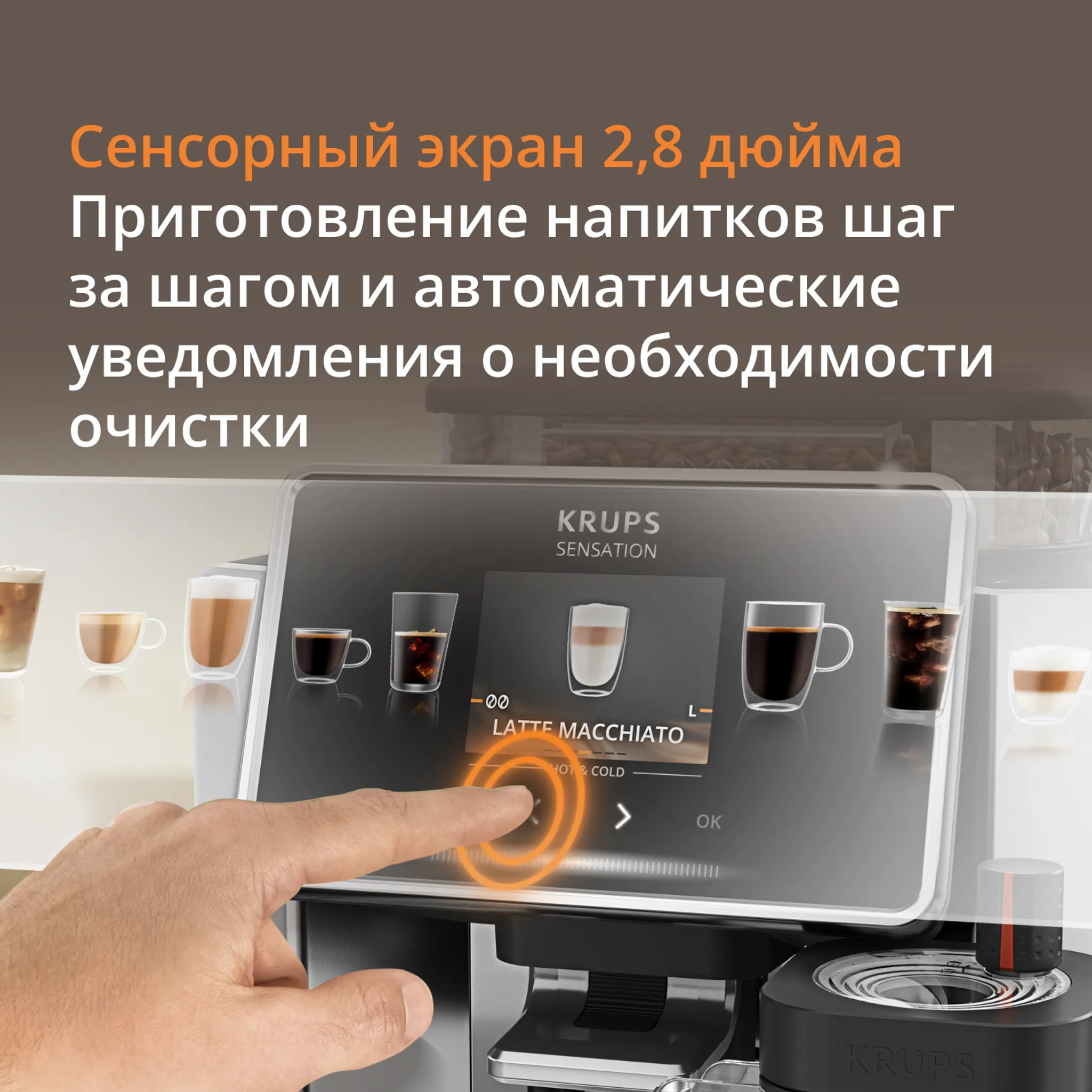 Автоматическая кофемашина KRUPS Sensation Elite
