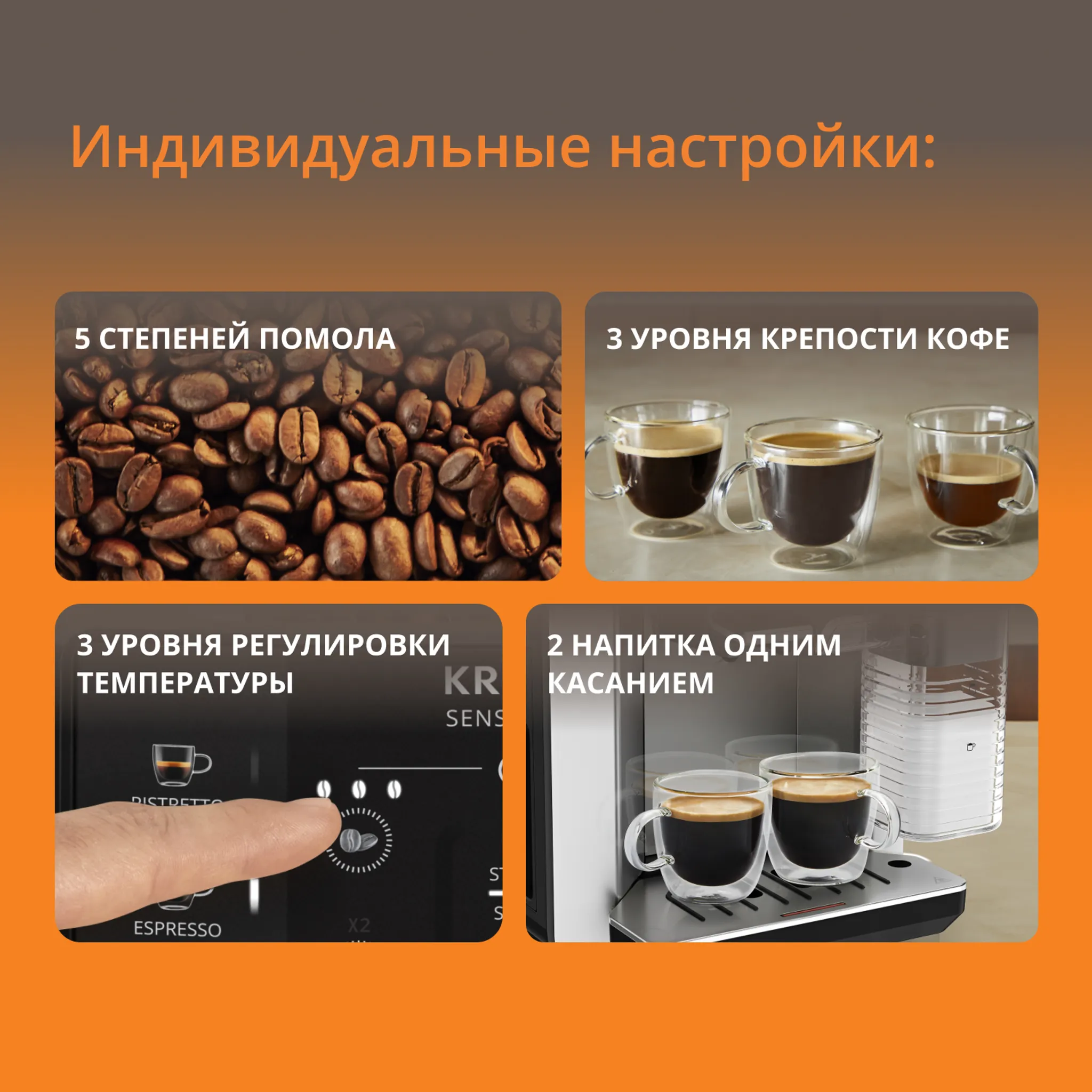 Автоматическая кофемашина KRUPS Sensation Elite