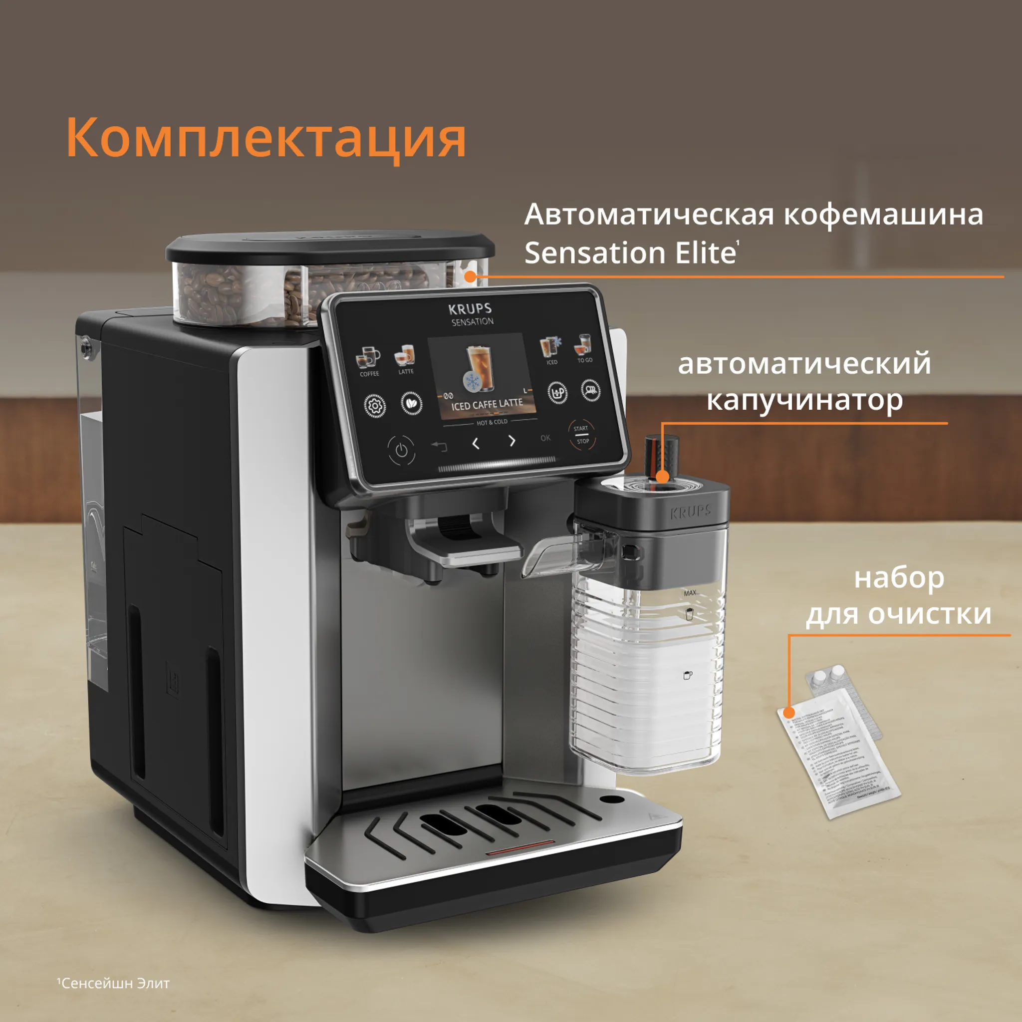 Автоматическая кофемашина KRUPS Sensation Elite