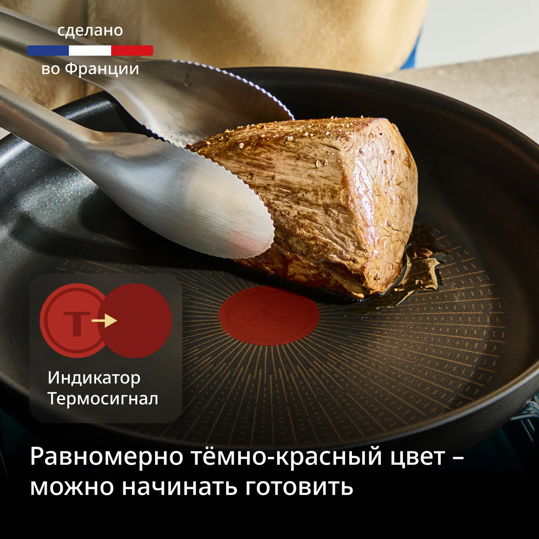 Стартовый набор Tefal Excellence Fusion 04260860 24 см + ручка Ingenio 6