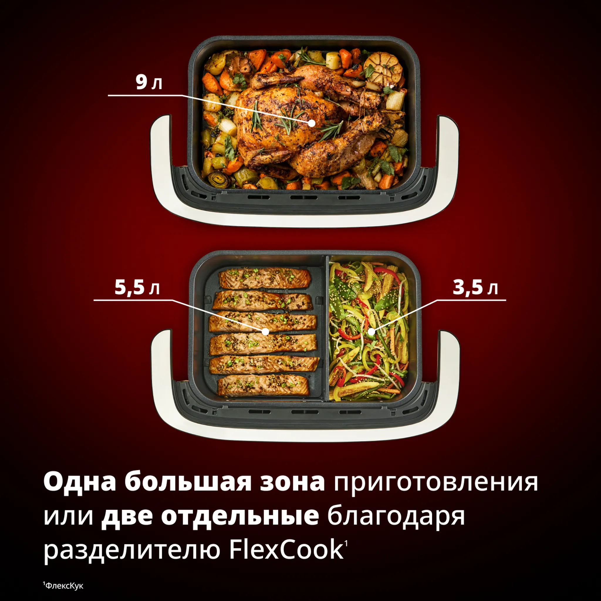 Аэрогриль Tefal Ever Fry Dual Flex EY9278E0