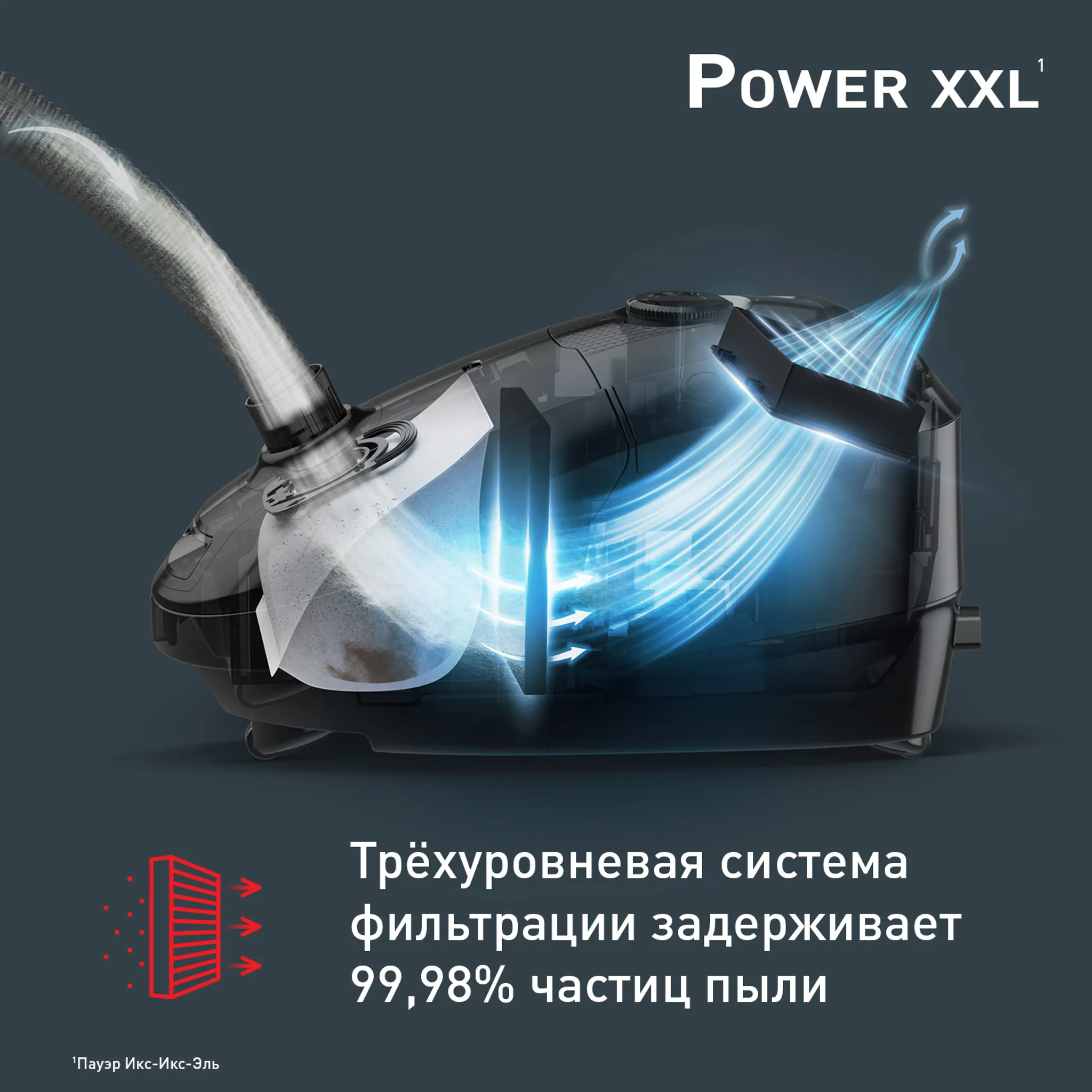 Пылесос с пылесборником Tefal Power XXL TW3154EA