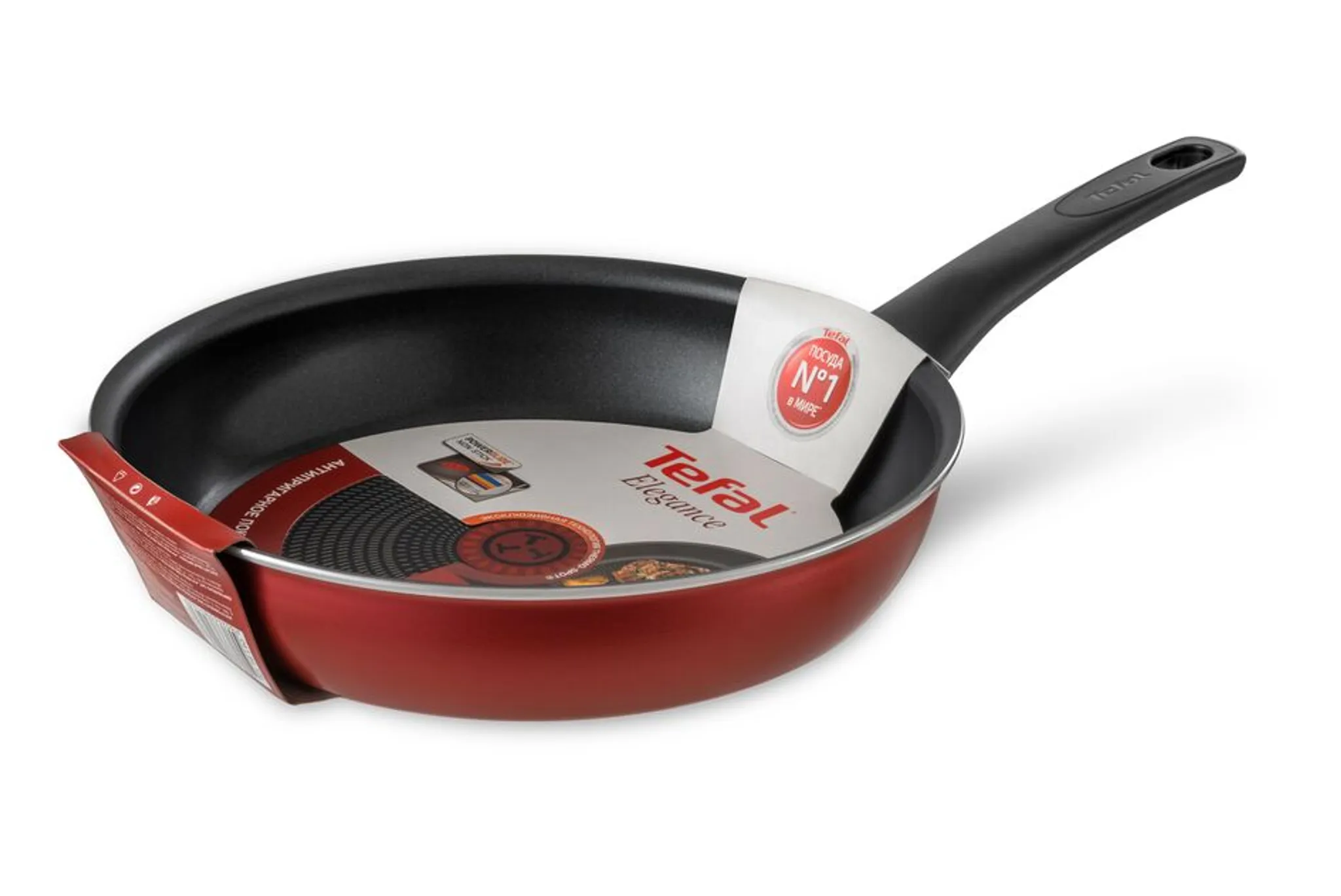 Сковорода Tefal Elegance Red 24 см 04184124 купить в официальном магазине