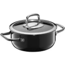 Отзывы о Низкая кастрюля с крышкой WMF Fusiontec Compact Black 24 см