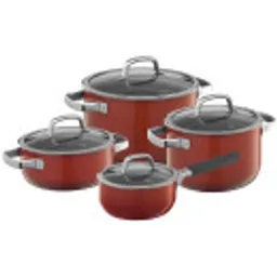 Отзывы о Набор кастрюль WMF Fusiontec Mineral Red 4 предмета 16/20/20/24 см