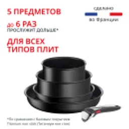 Отзывы о Набор посуды Tefal Ingenio Unlimited On из 5 предметов 16/20/22/28 см L3959543
