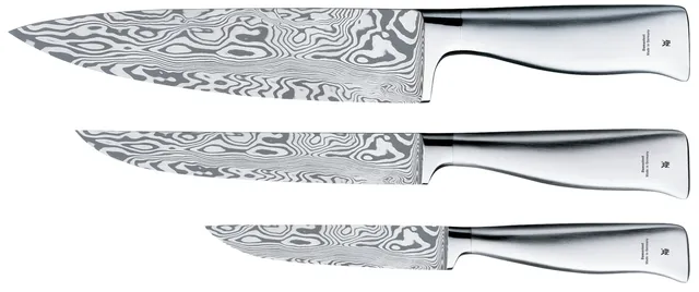 Набор ножей WMF Grand Gourmet Damasteel 3 предмета 11/17/20 см